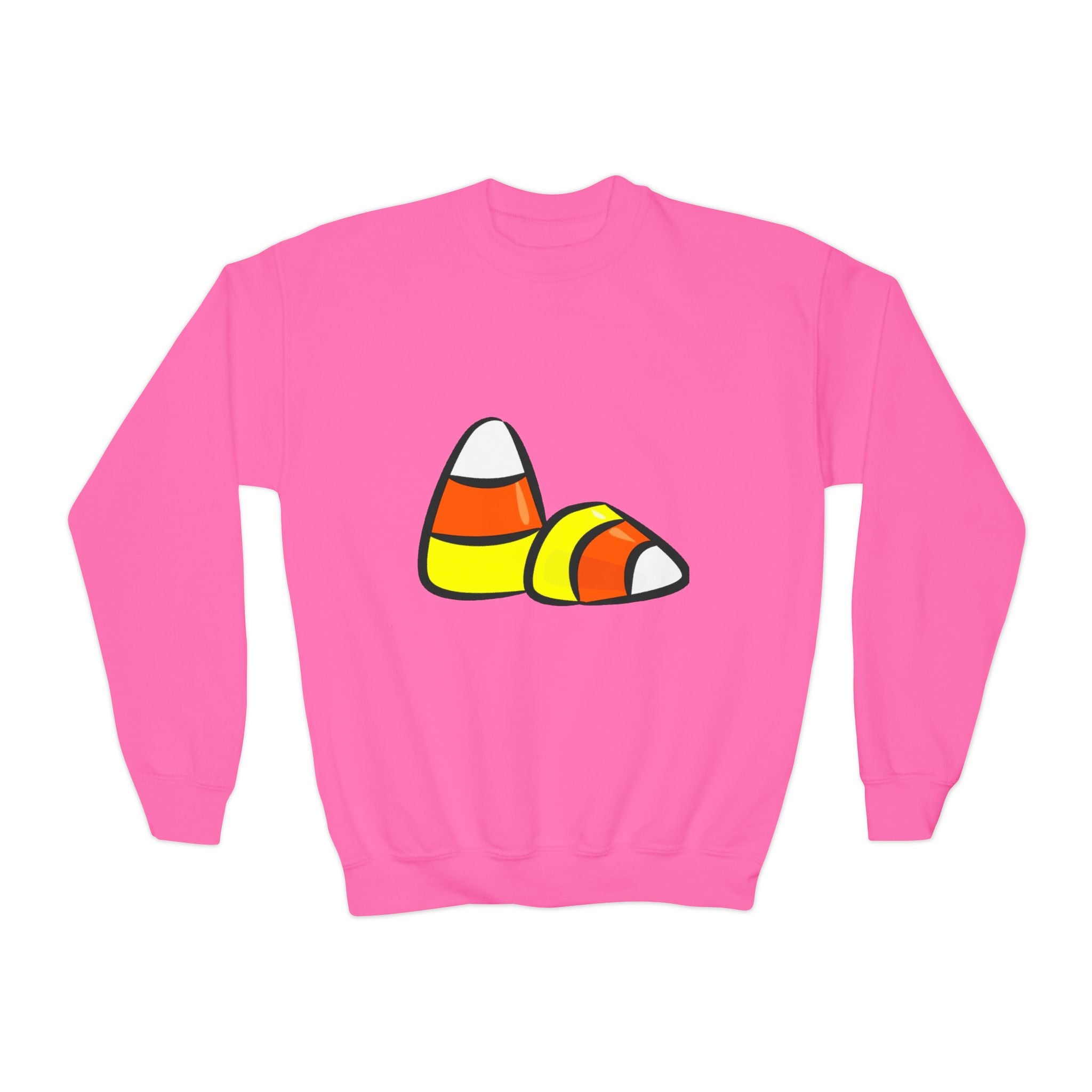 Halloween Candy Corn Youth Crewneck Sweatshirt