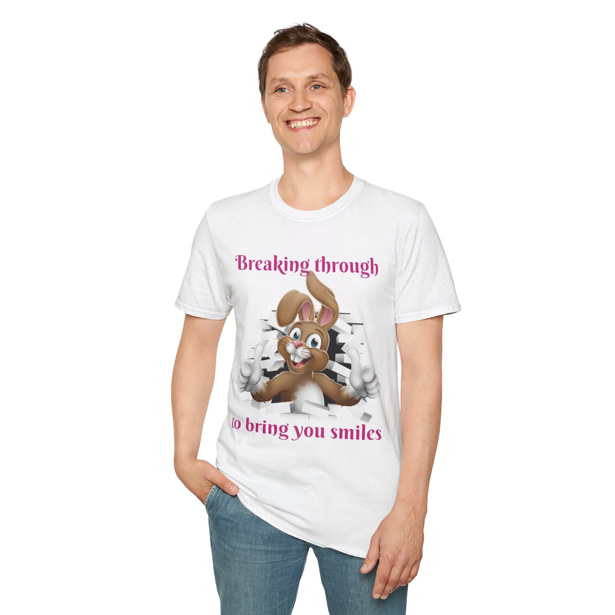 Breaking Through To Bring You Smiles Unisex Softstyle T-Shirt