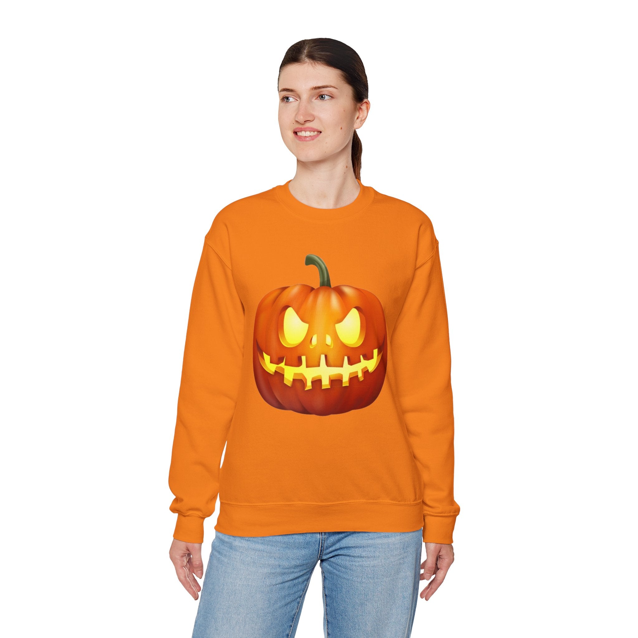 Halloween Pumpkin Unisex Heavy Blend™ Crewneck Sweatshirt