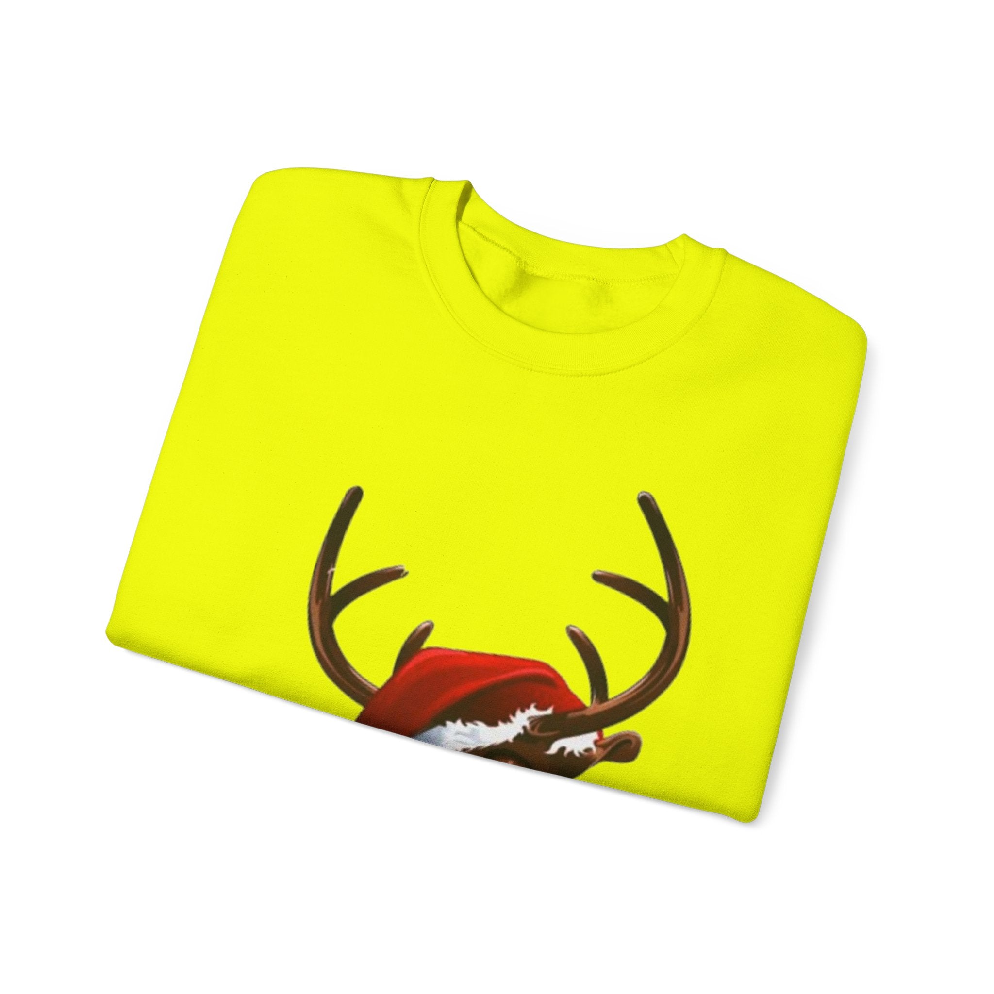 Festive Reindeer Unisex Heavy Blend™ Crewneck Sweatshirt