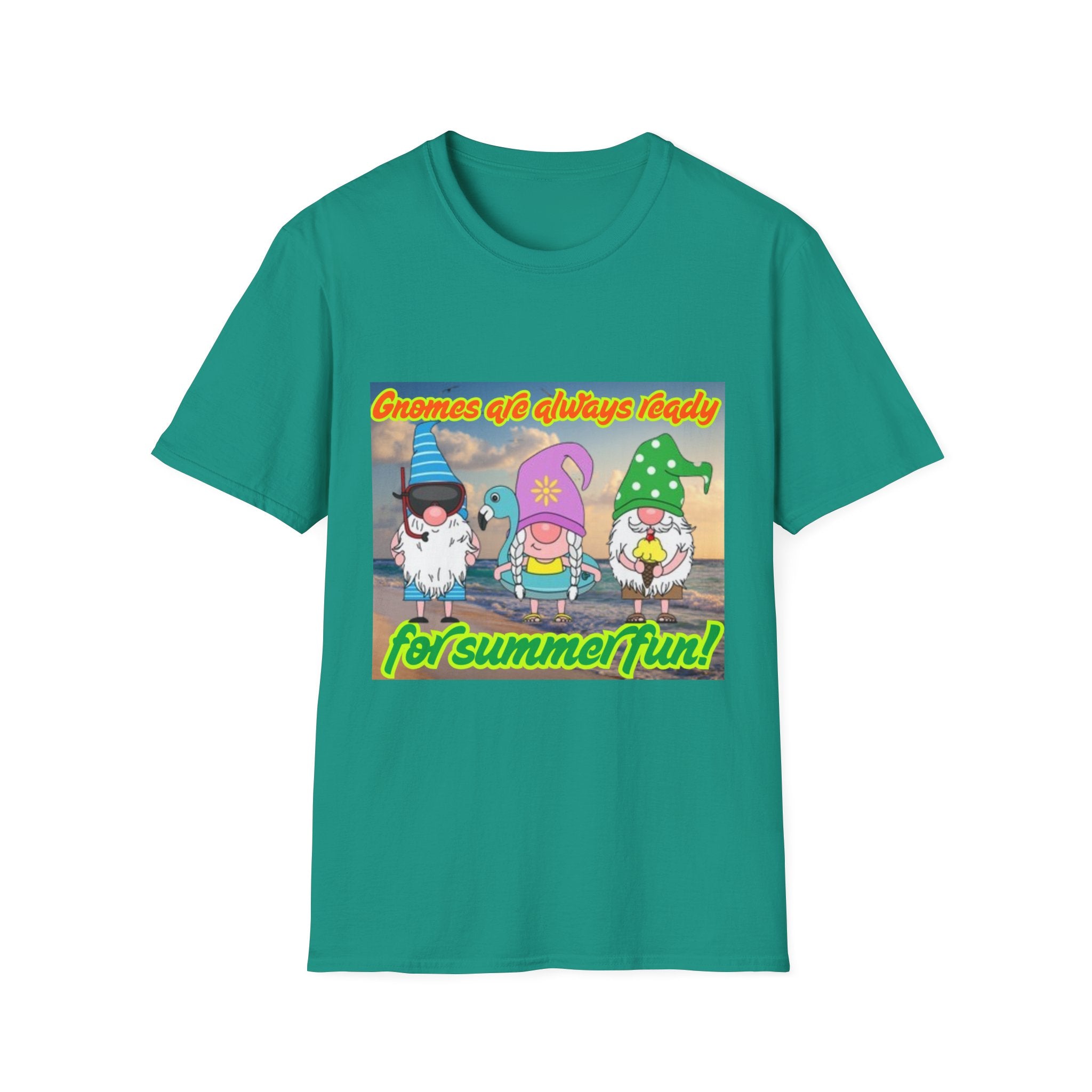 Gnomes Are Always Ready For Summer Fun! Unisex Softstyle T-Shirt
