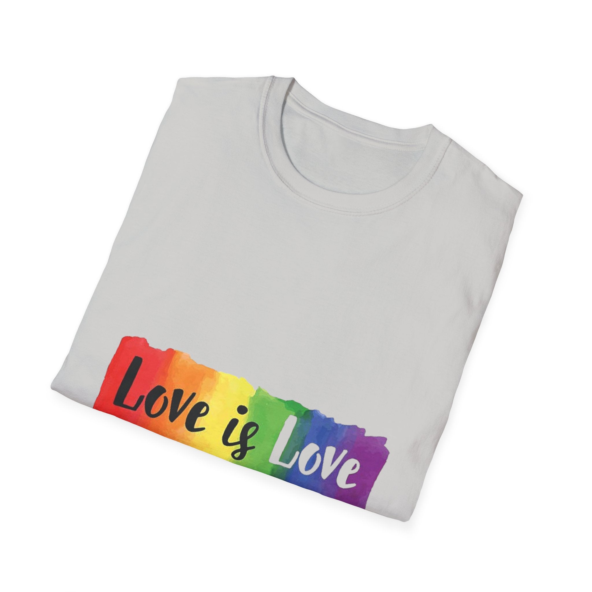Rainbow Love is Love Unisex Softstyle T-Shirt