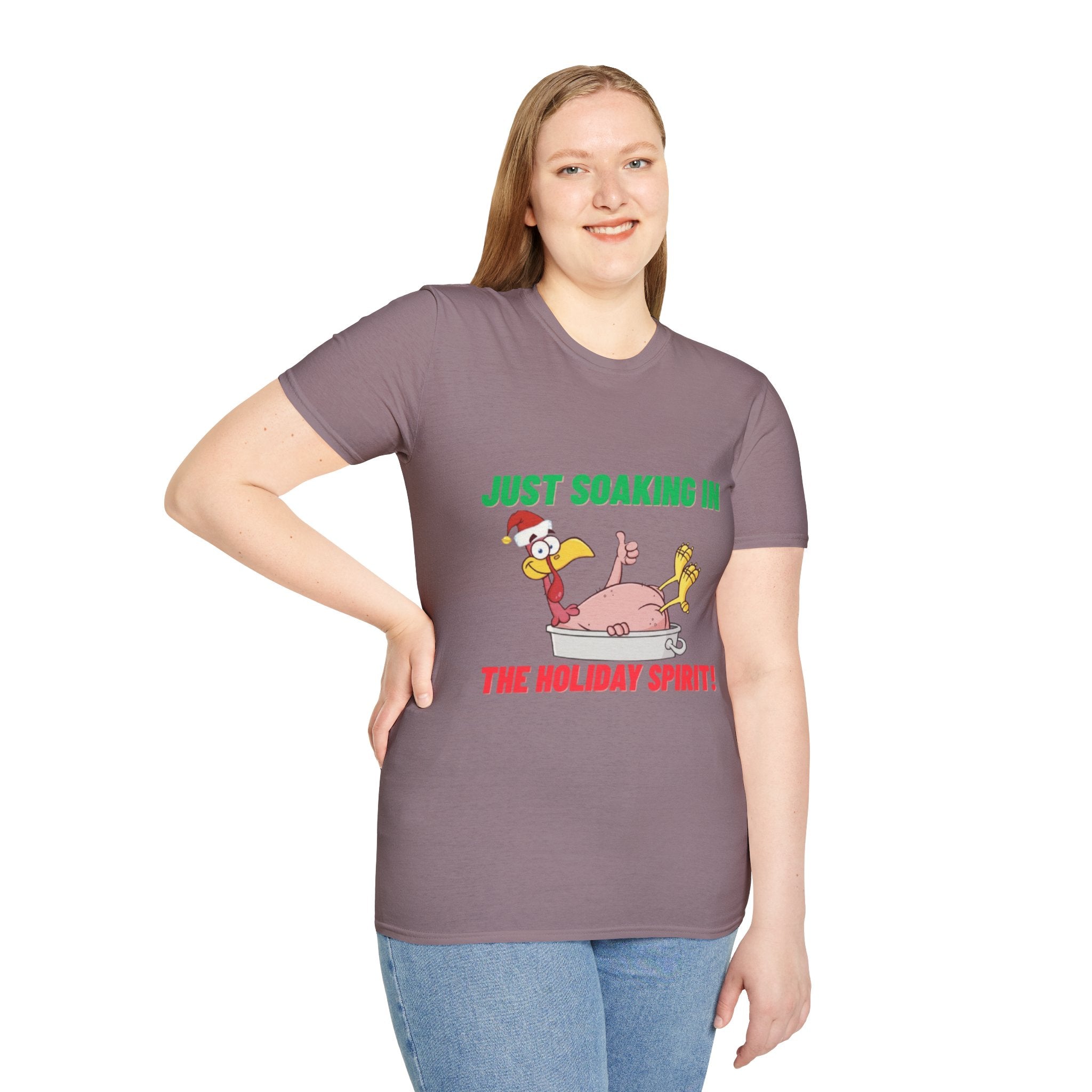 Just Soaking In The Holiday Spirit Unisex Softstyle T-Shirt