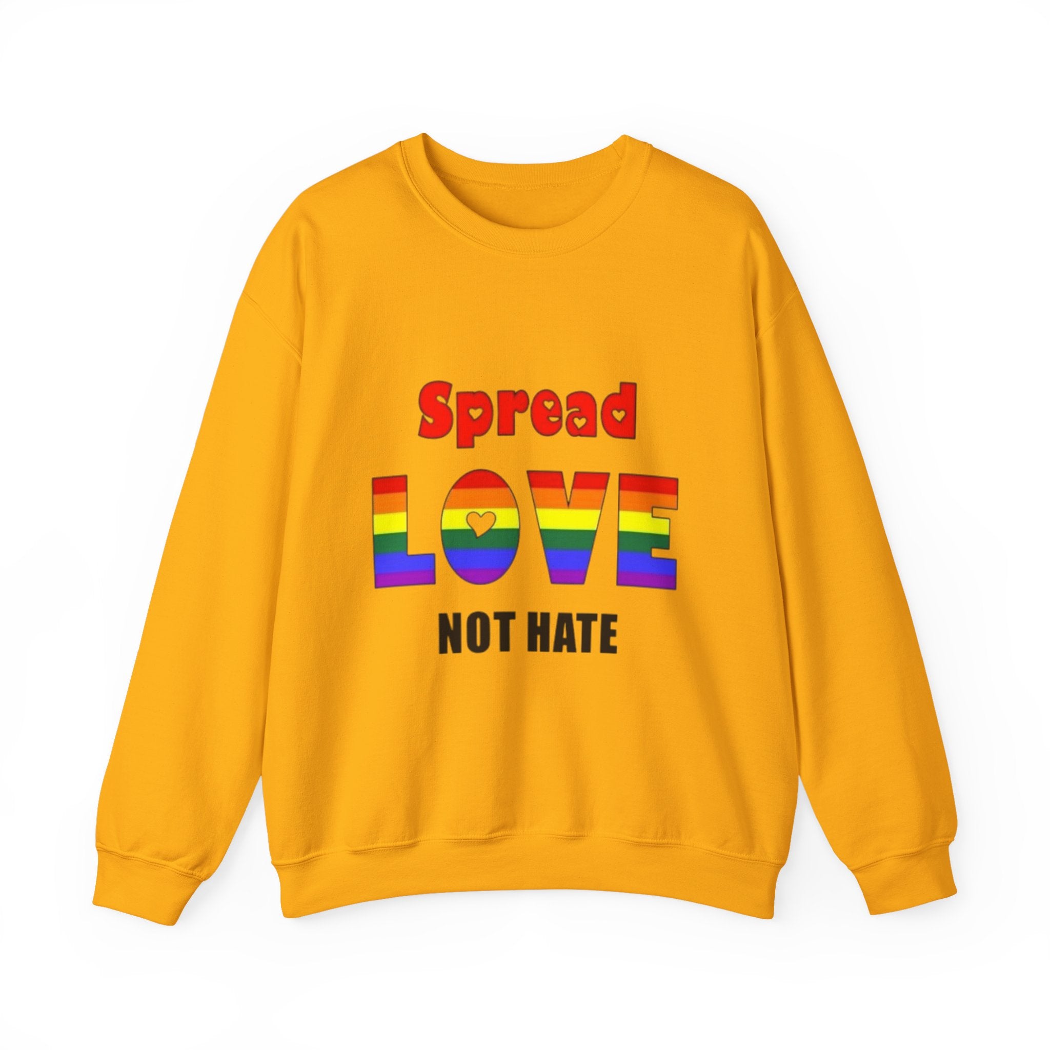 Spread Love Not Hate Unisex Crewneck Sweatshirt