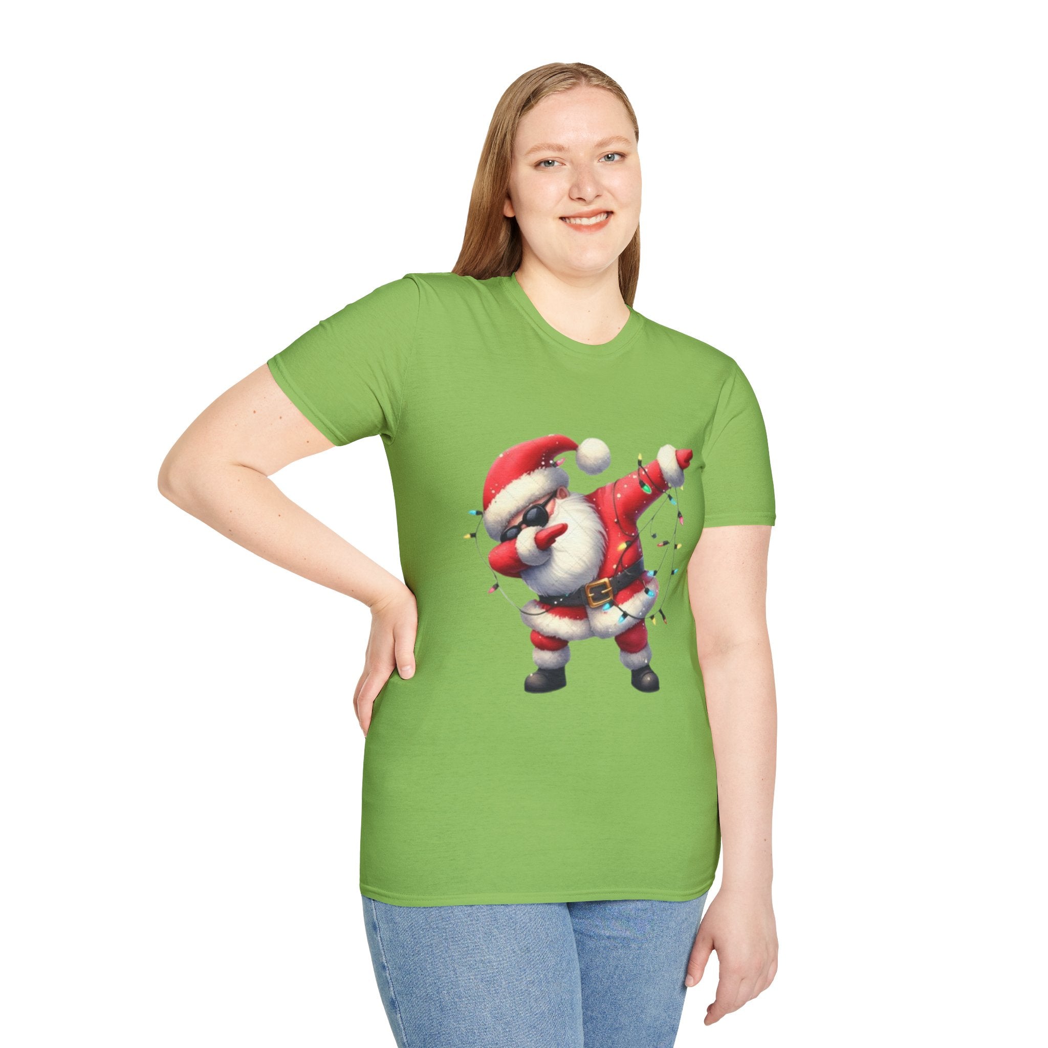 Dabbing Santa Unisex Softstyle T-Shirt