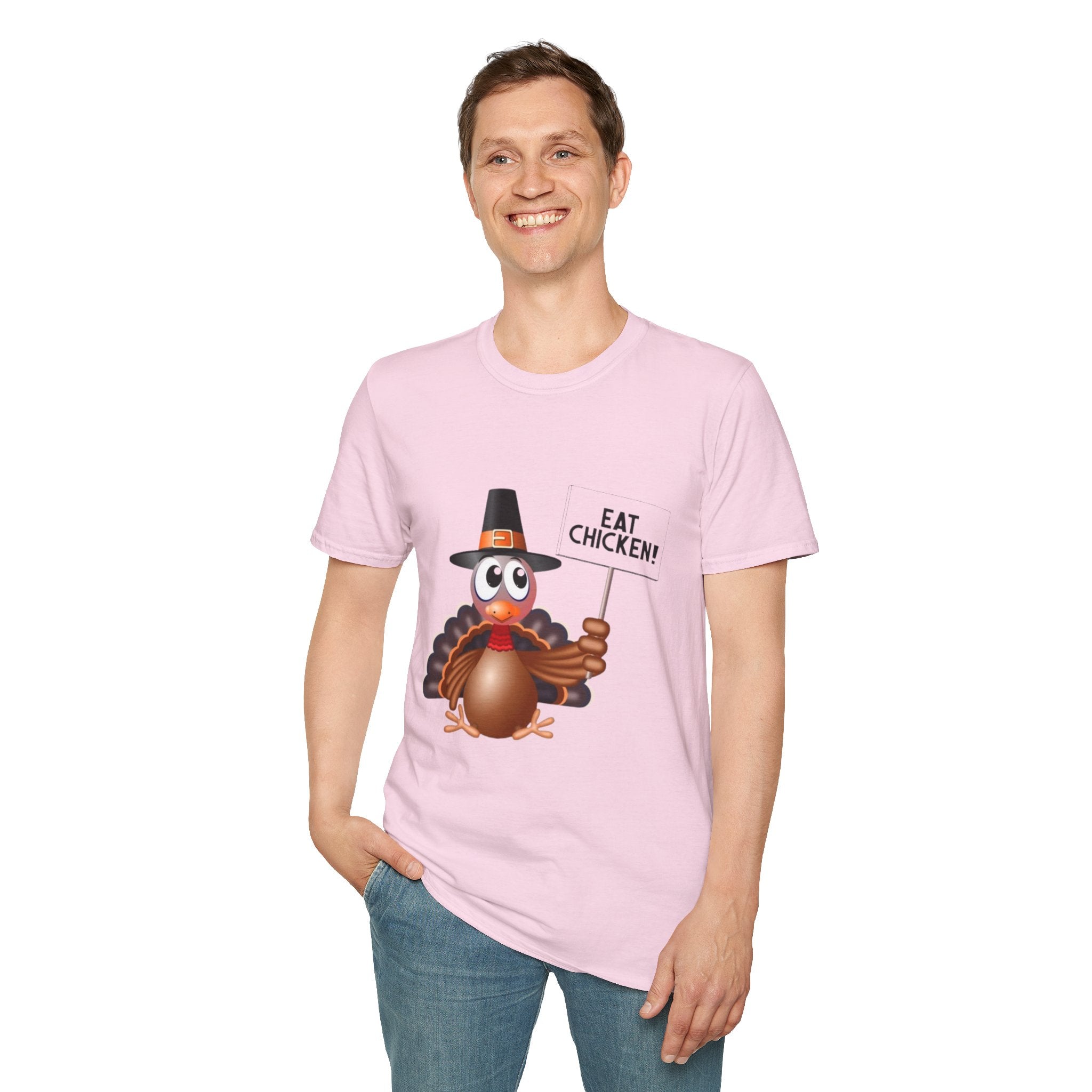 Eat Chicken Unisex Softstyle T-Shirt