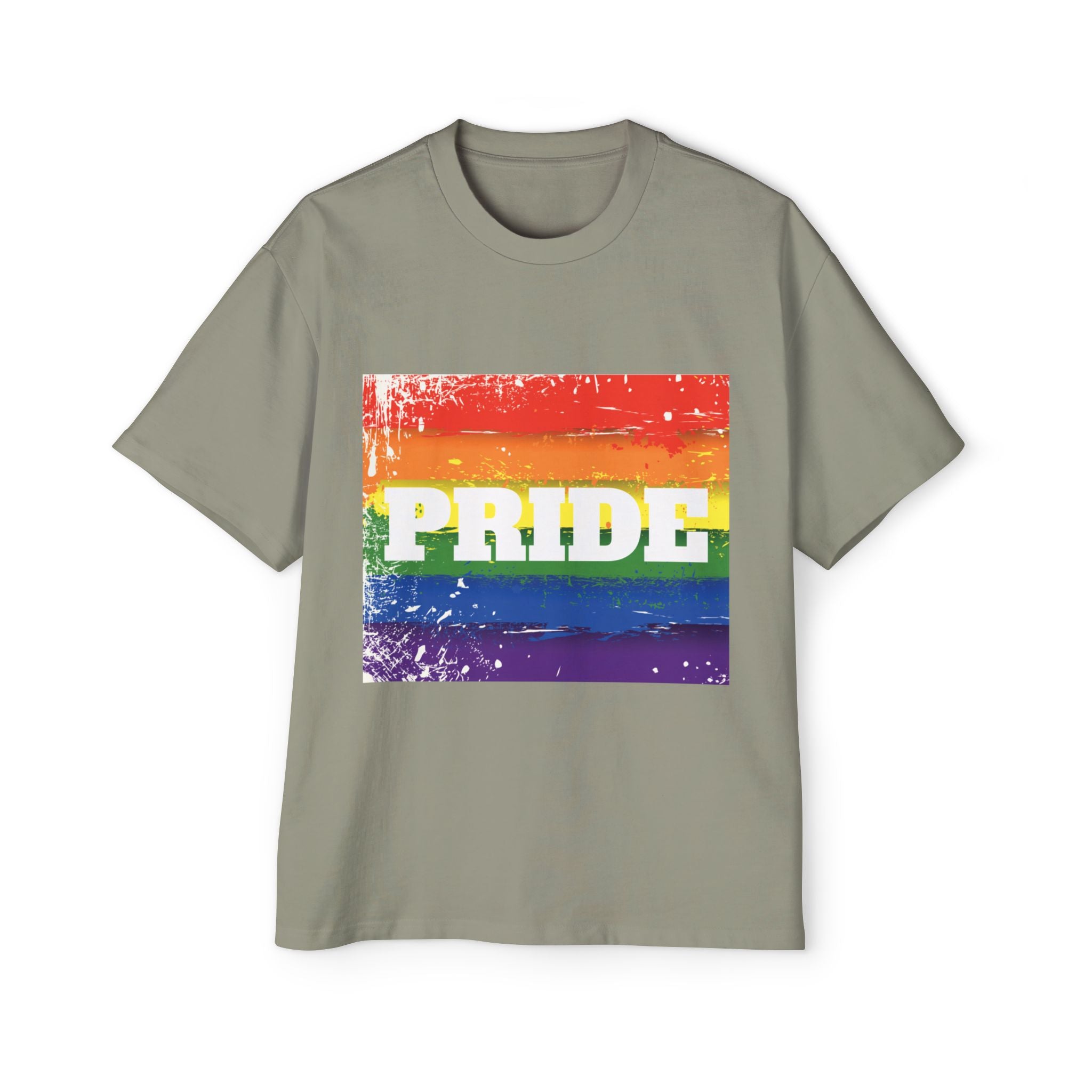 Pride Rainbow Heavy Oversized Unisex T-Shirt