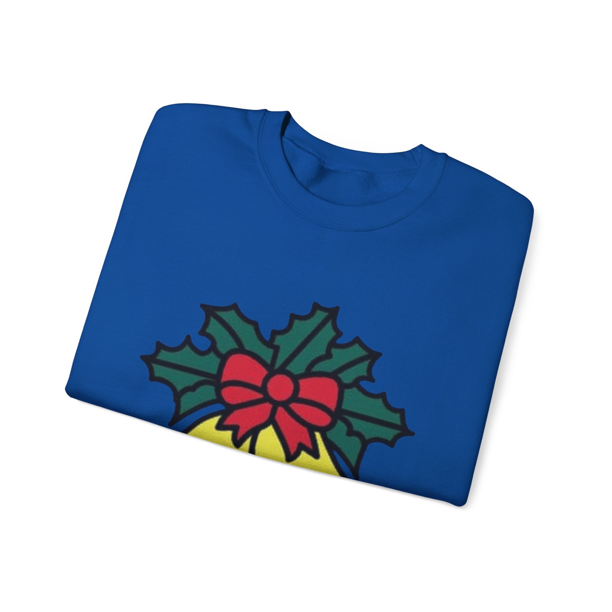 Festive Holiday Bells & Holly Unisex Heavy Blend™ Crewneck Sweatshirt