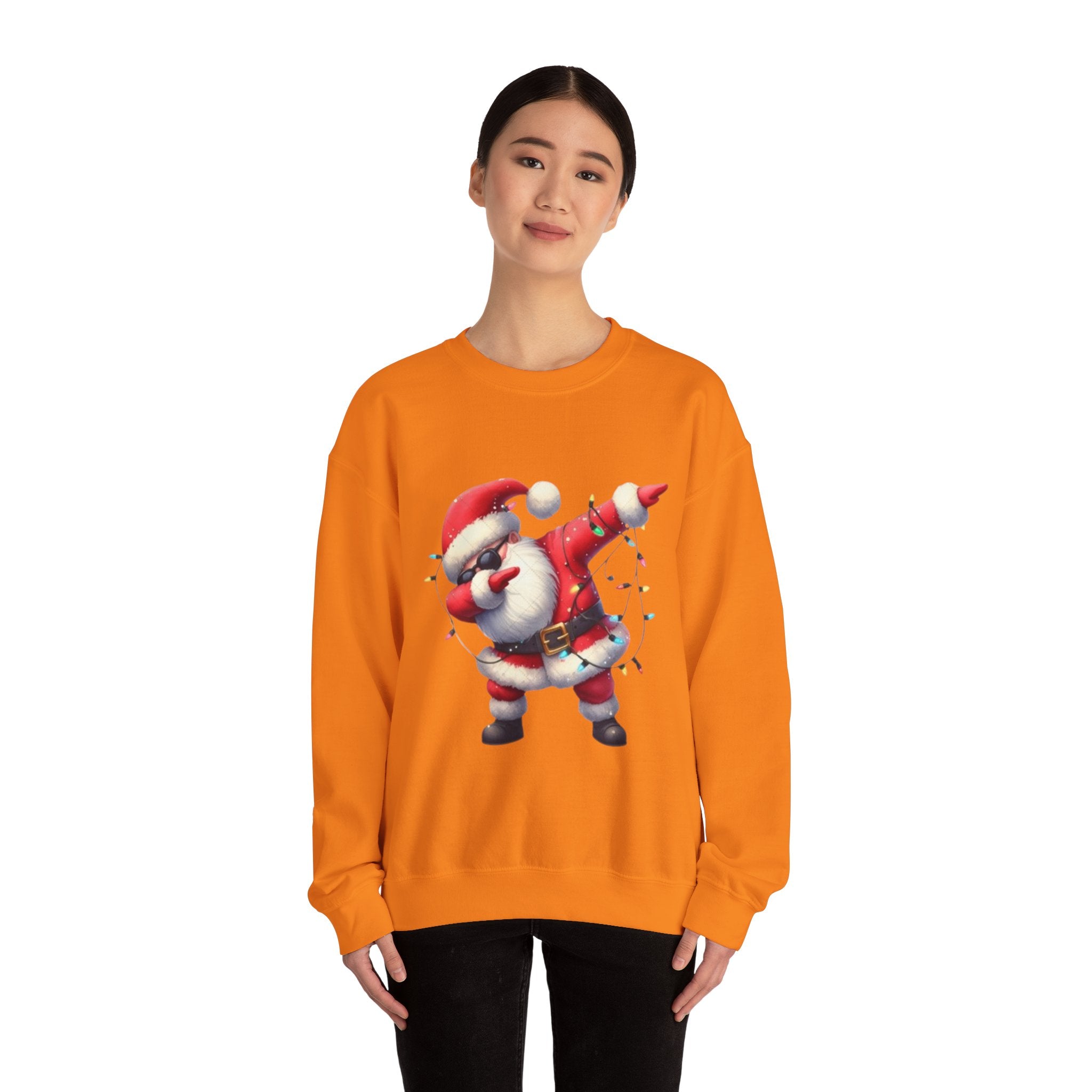 Santa Dabbing Unisex Heavy Blend™ Crewneck Sweatshirt