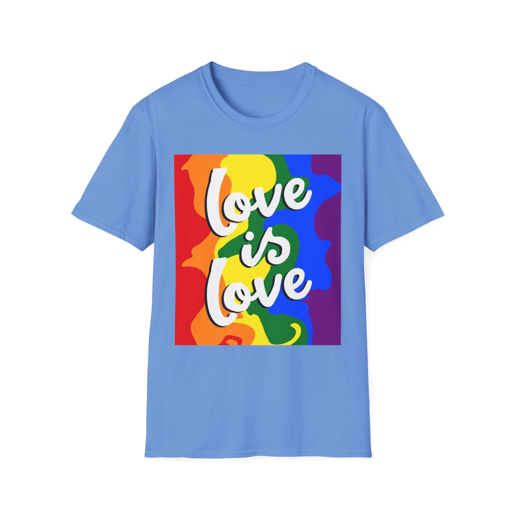 Colorful Pride Love is Love Unisex Softstyle T-Shirt