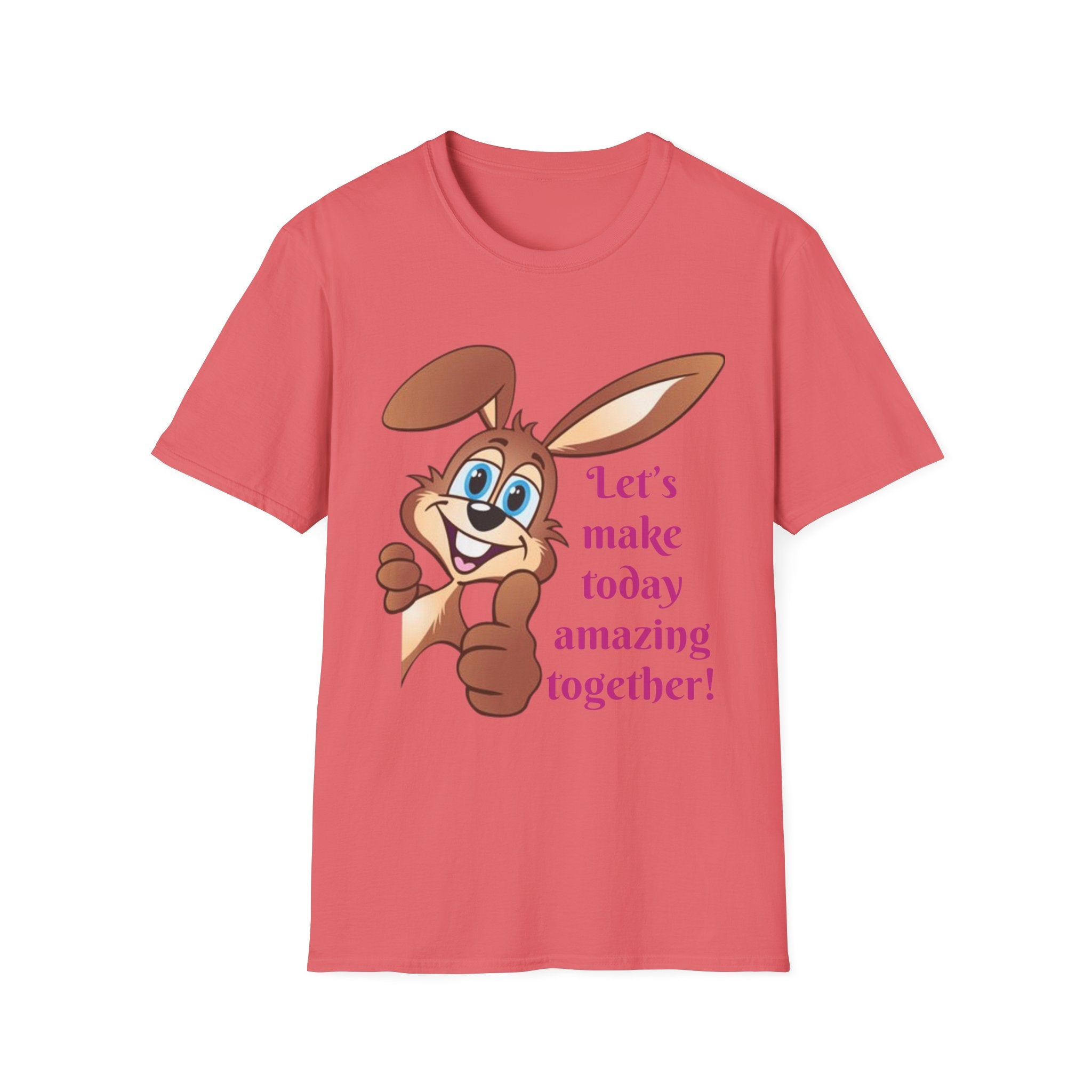 Let's make Today Amazing Together Bunny Unisex Softstyle T-Shirt