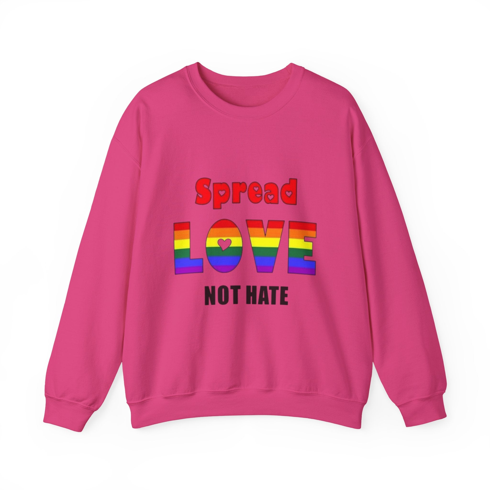 Spread Love Not Hate Unisex Crewneck Sweatshirt