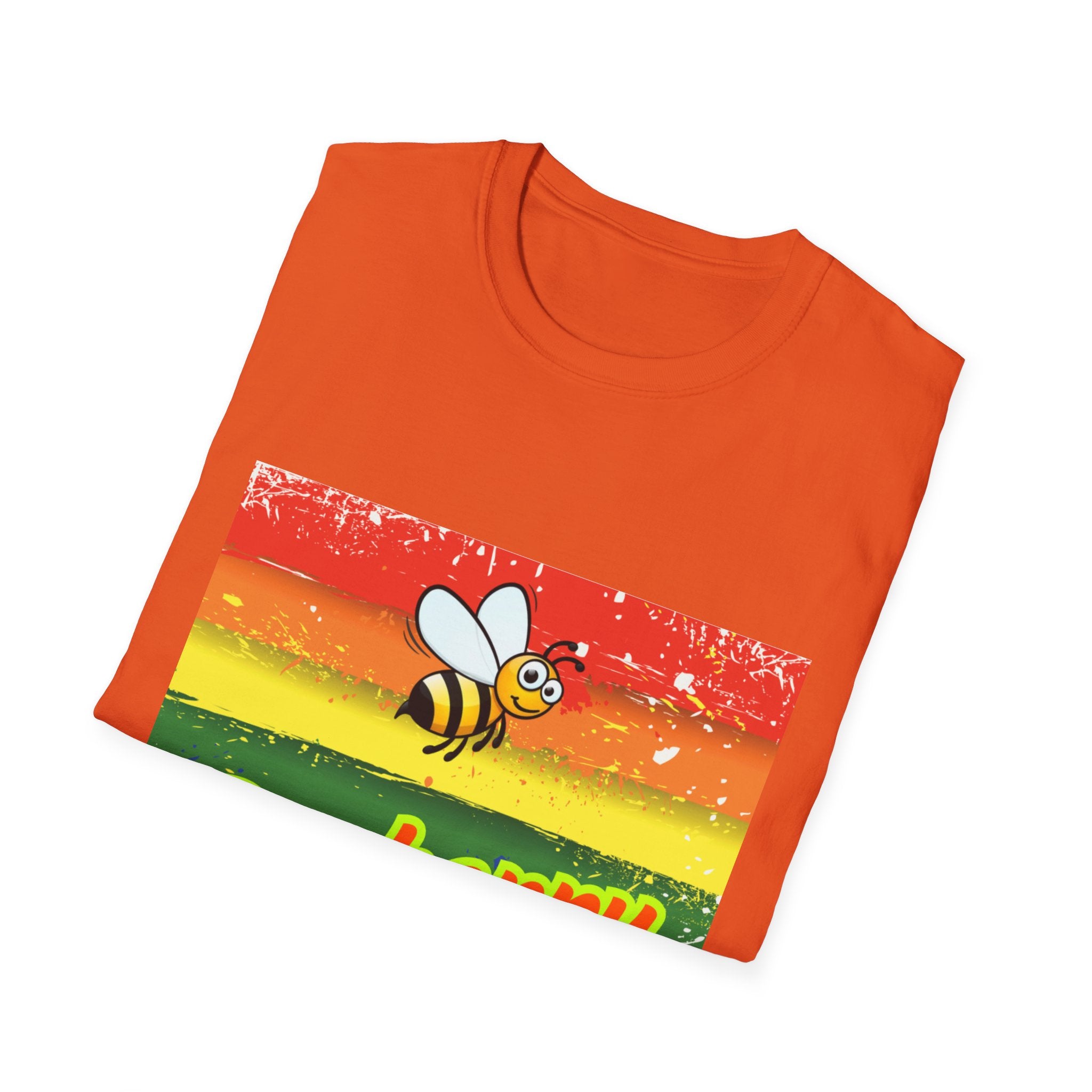 Bee Happy Unisex Softstyle T-Shirt