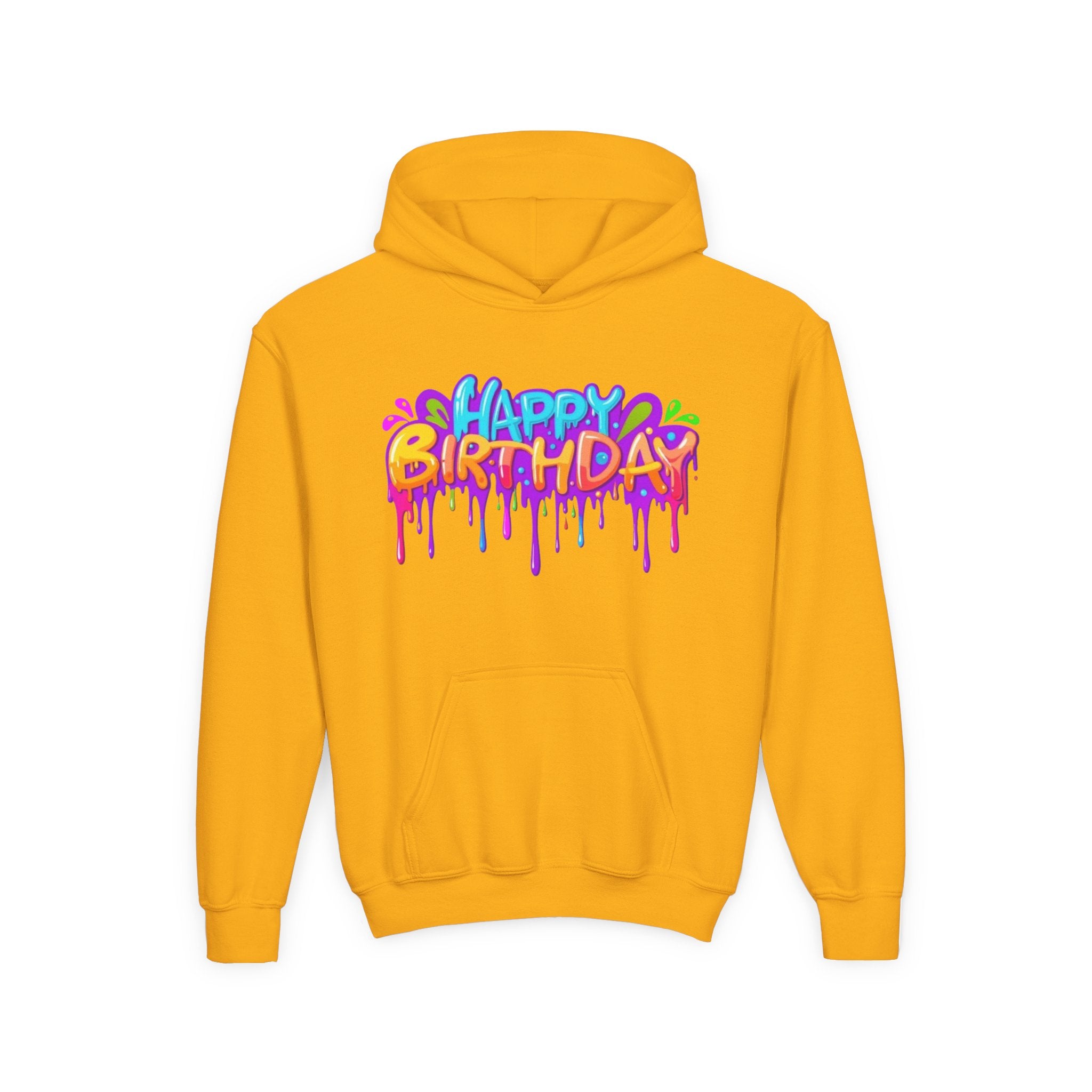 Happy Birthday Youth Heavy Blend Hoodie Personalize It!