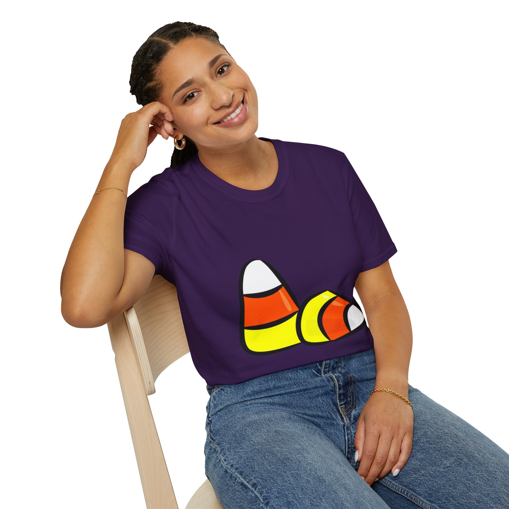Halloween Candy Corn Unisex Softstyle T-Shirt