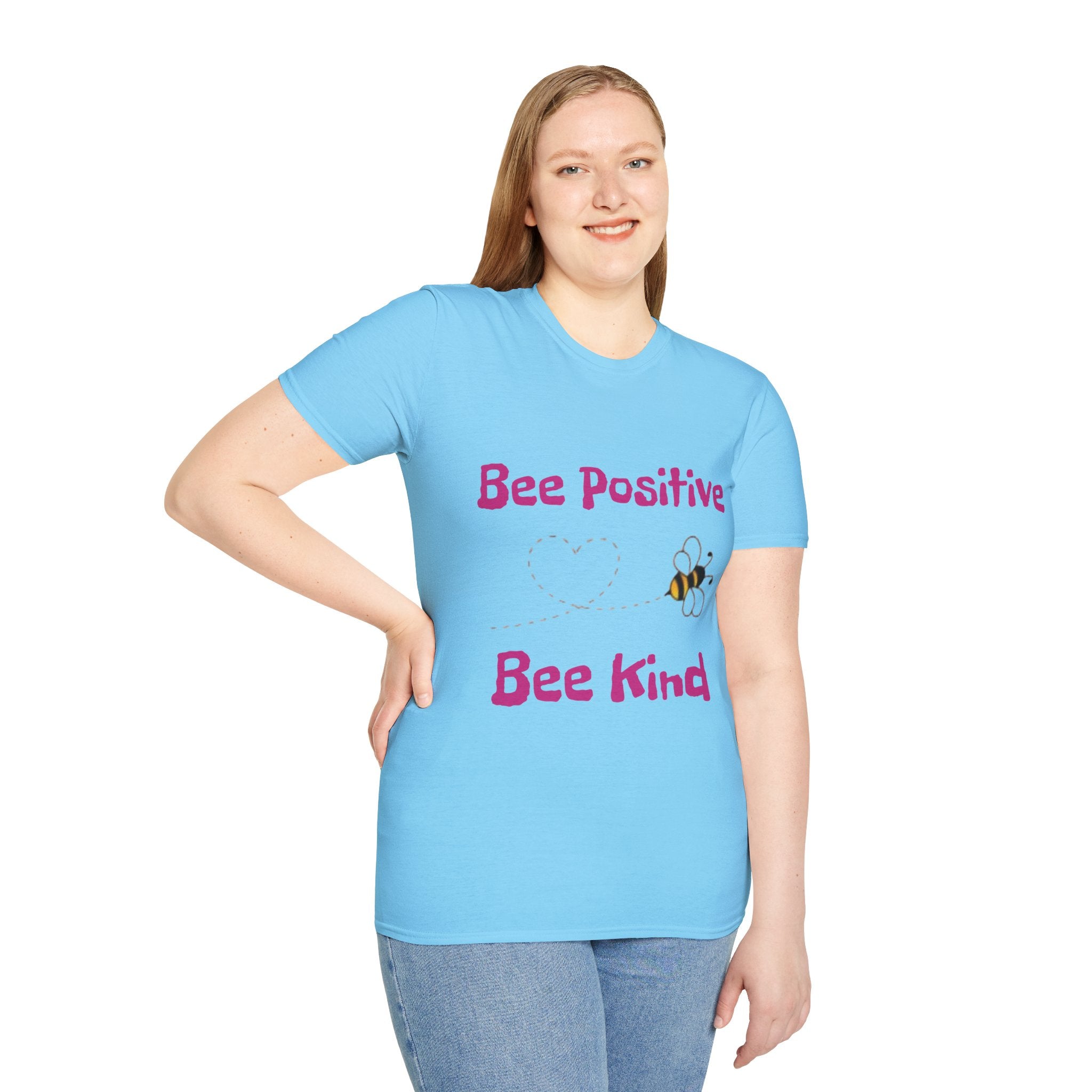 Bee Positive Bee Kind Unisex Softstyle T-Shirt