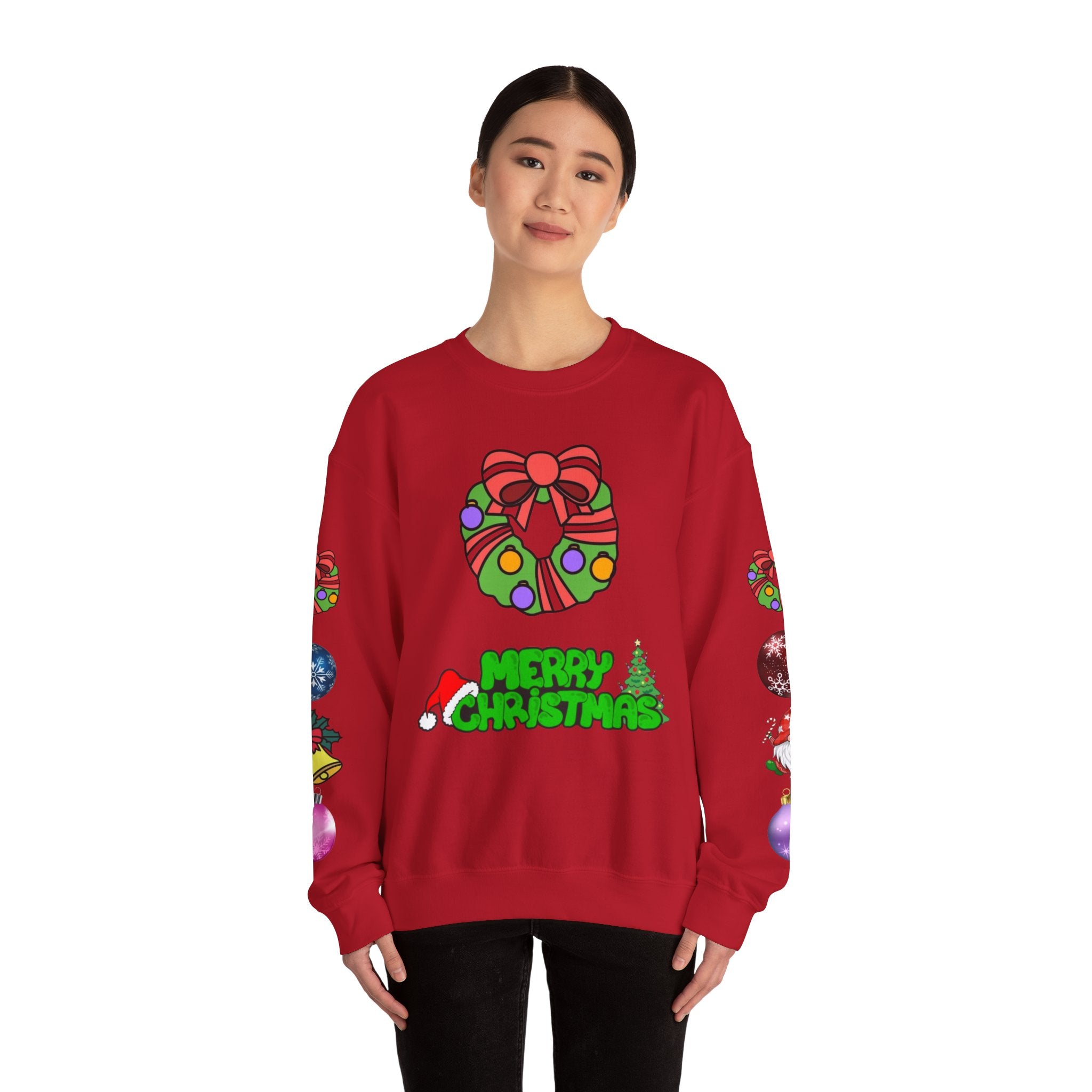 Festive Not-So-Ugly Christmas Unisex Heavy Blend™ Crewneck Sweatshirt