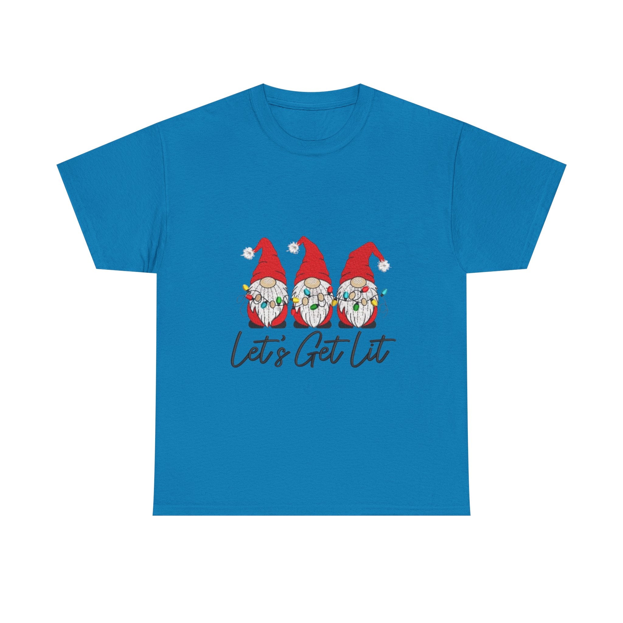 Let's Get Lit Gnome Unisex Heavy Cotton T-Shirt