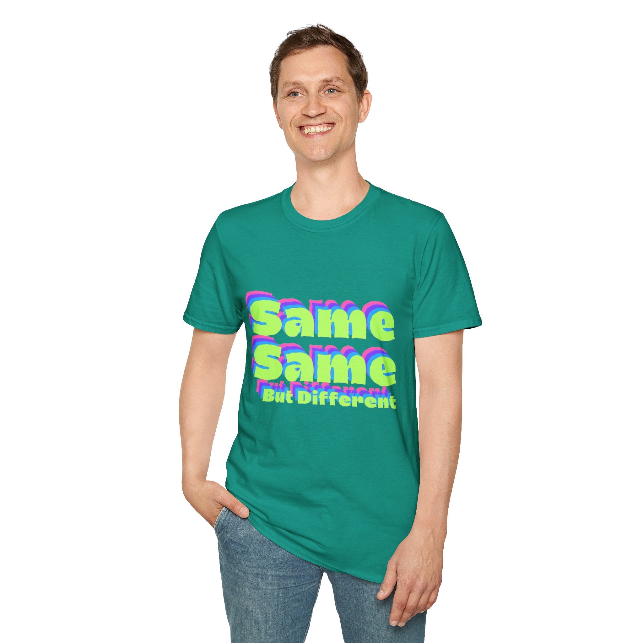 Same Same But Different, Unisex Softstyle T-Shirt