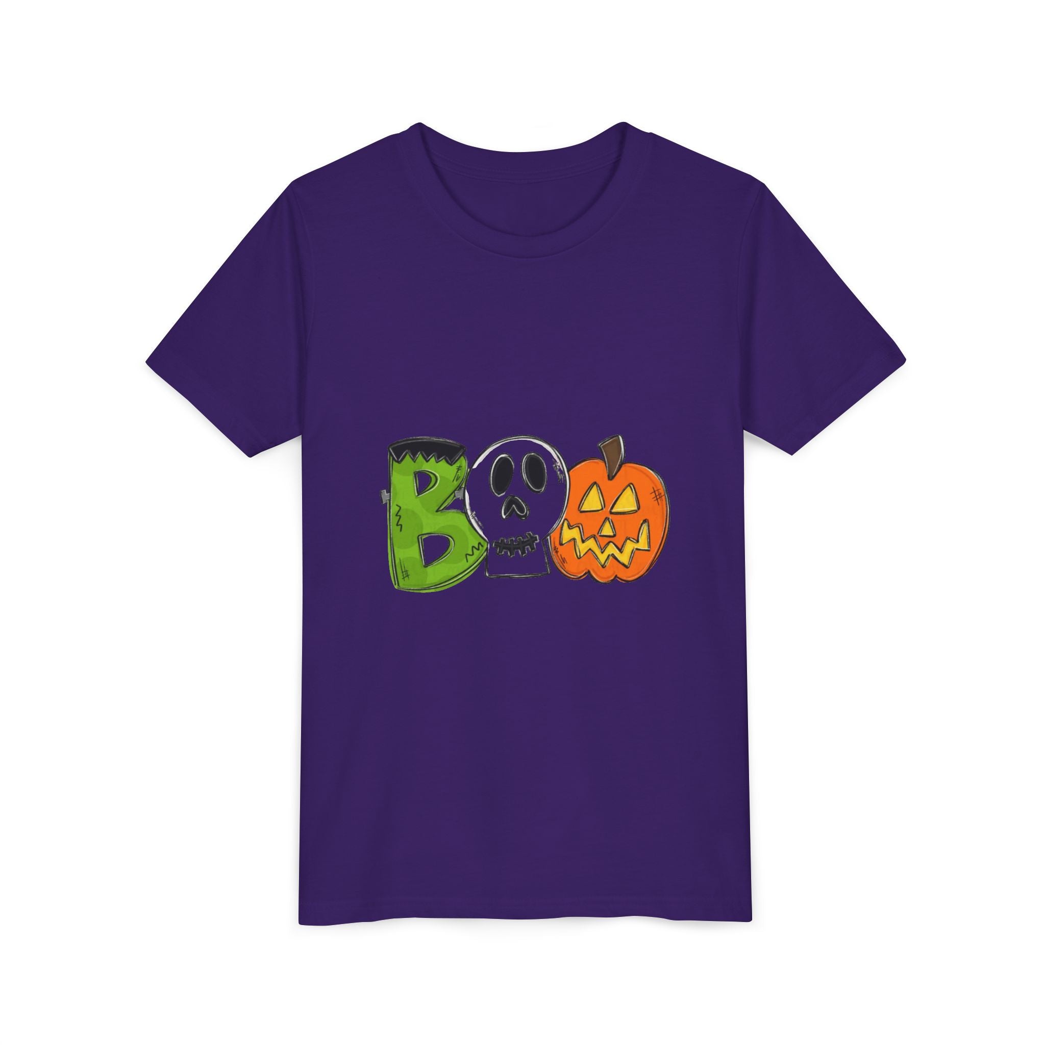 Halloween Boo Youth Short Sleeve T-Shirt