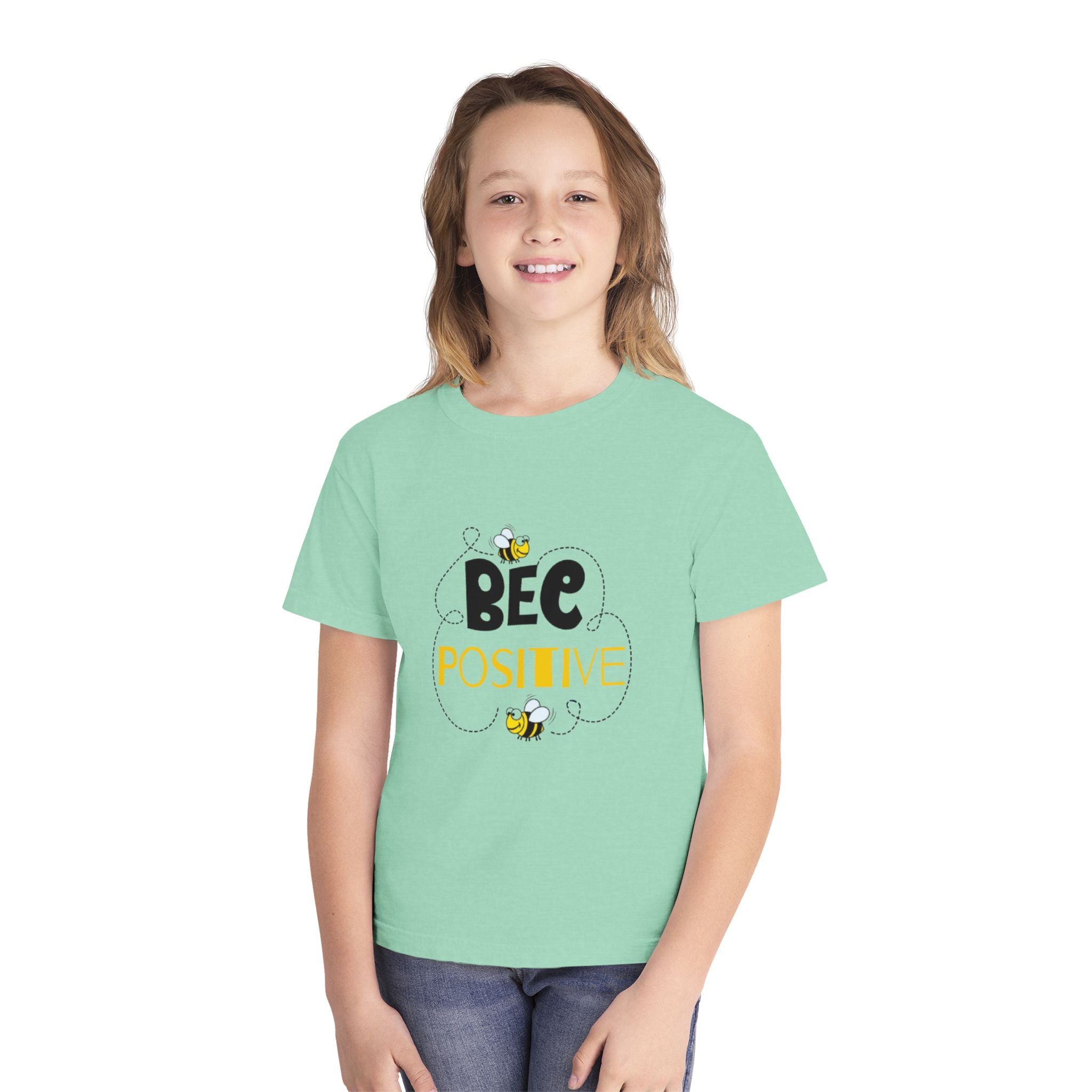 Bee Positive Youth Short Sleeve Midweight T-Shirt
