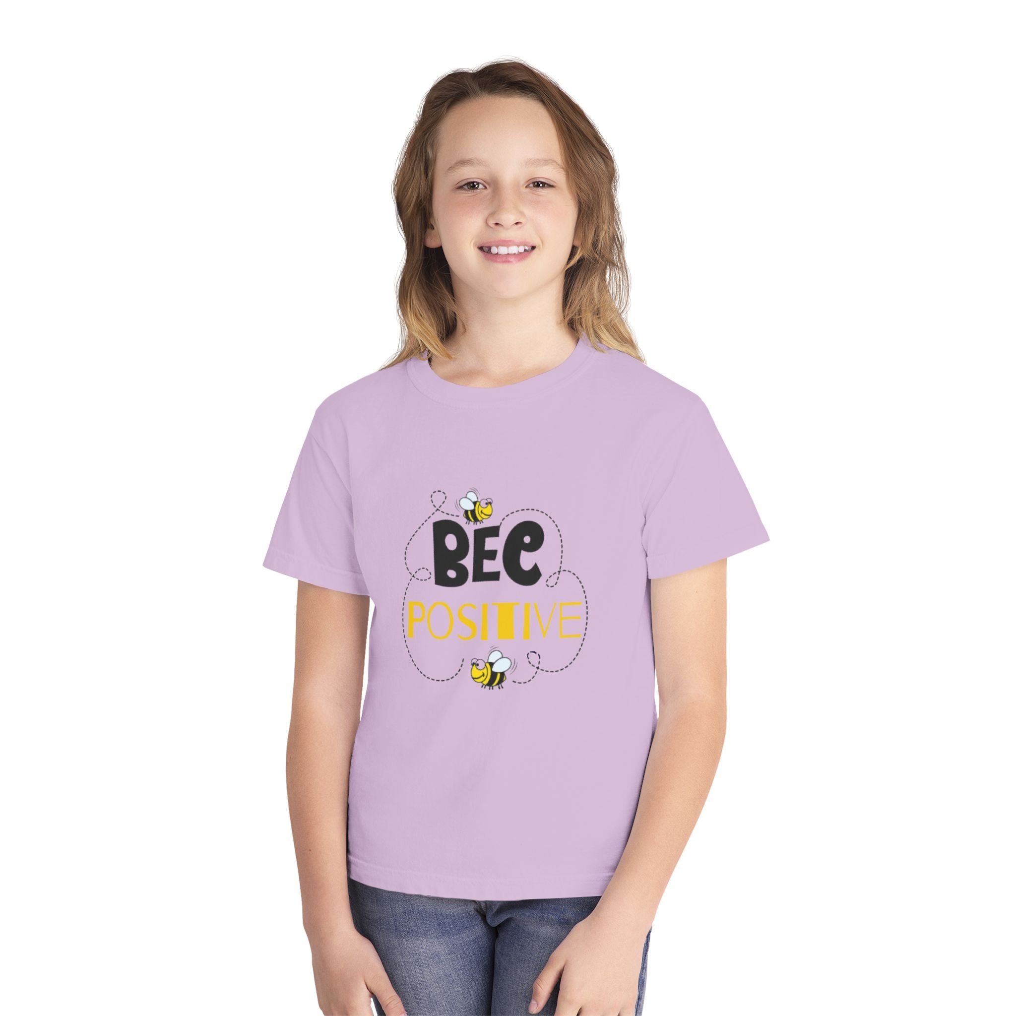Bee Positive Youth Short Sleeve Midweight T-Shirt