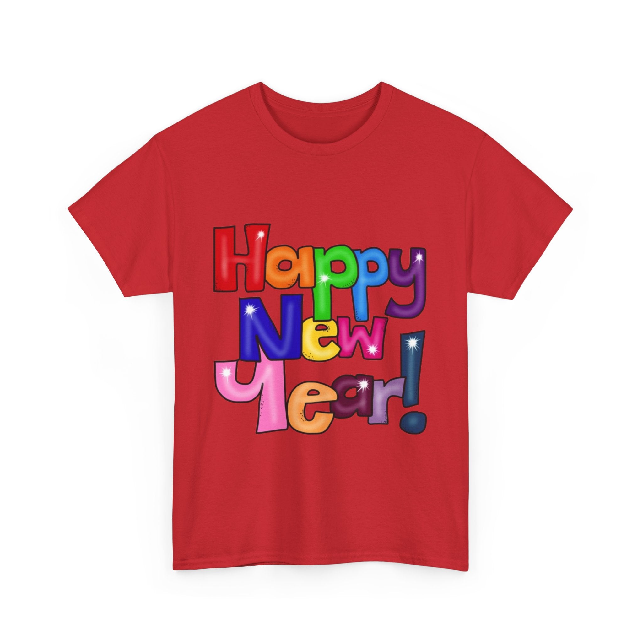 2026 Happy New Year DOUBLE SIDED Unisex Heavy Cotton T-Shirt
