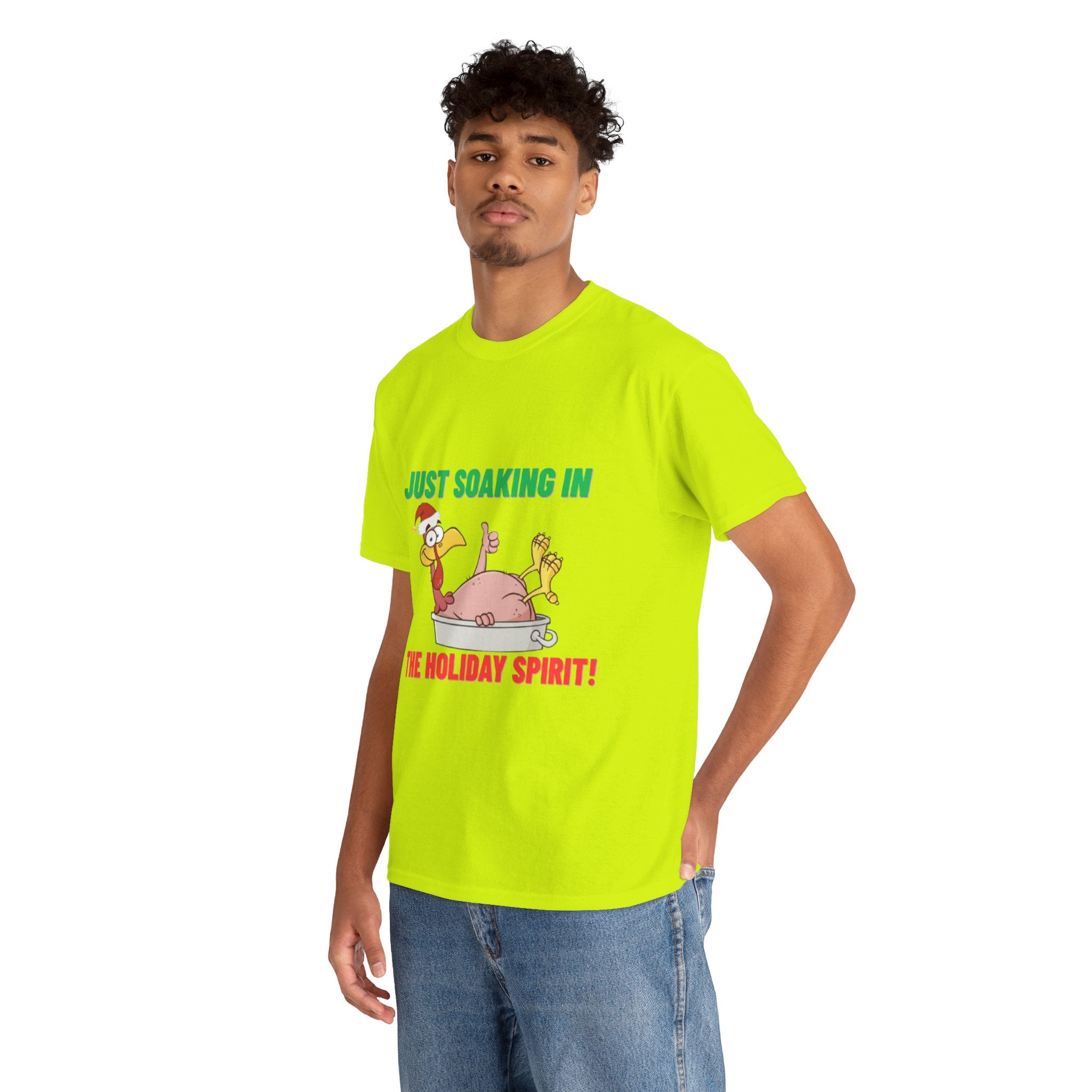 Just Soaking in the Holiday Spirit Unisex Heavy Cotton Tee