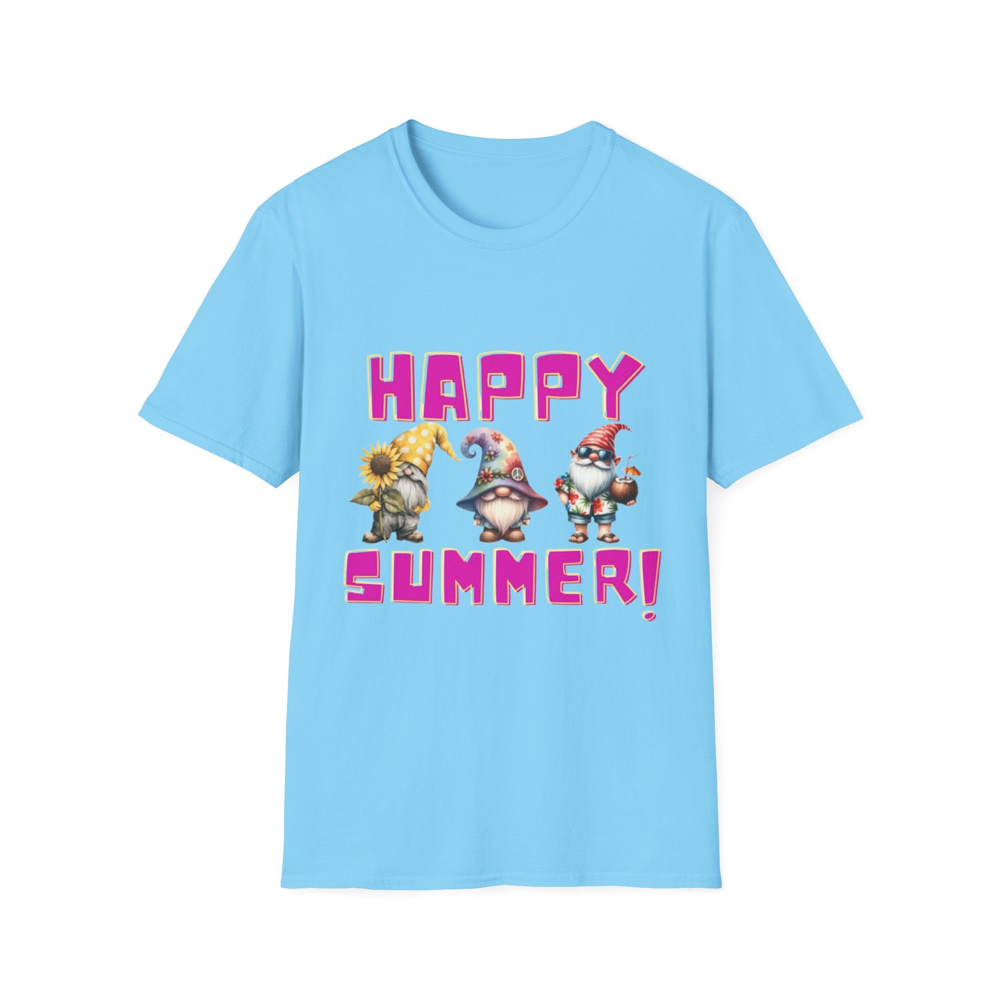 Happy Summer Gnome Unisex Softstyle T-Shirt