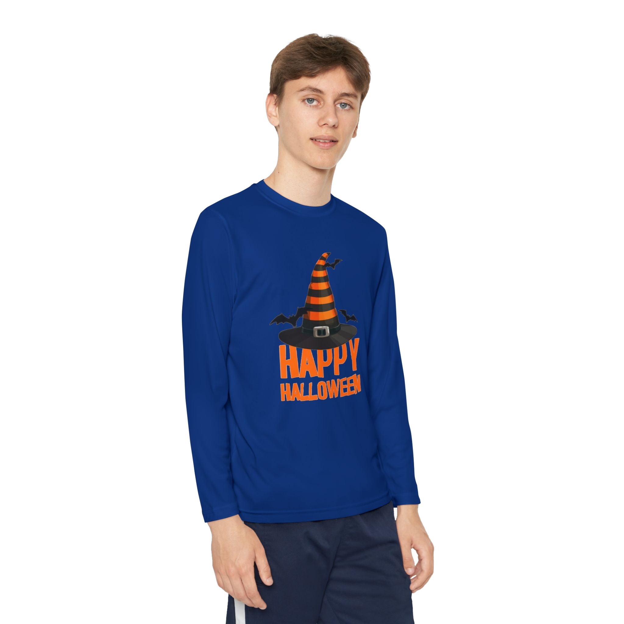 Happy Halloween Youth Long Sleeve Competitor T-Shirt