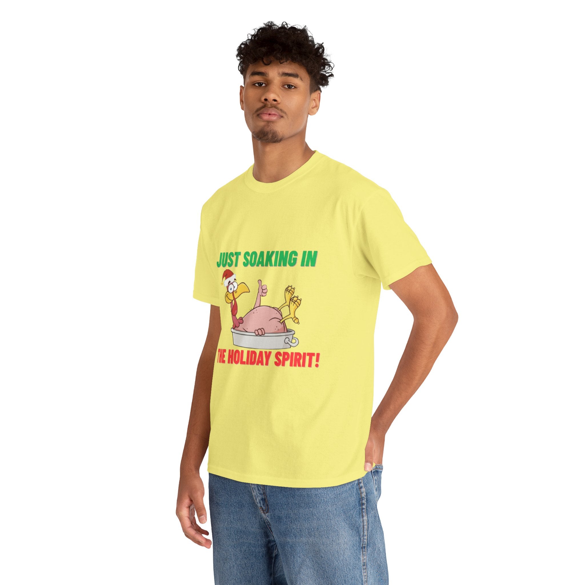 Just Soaking in the Holiday Spirit Unisex Heavy Cotton Tee