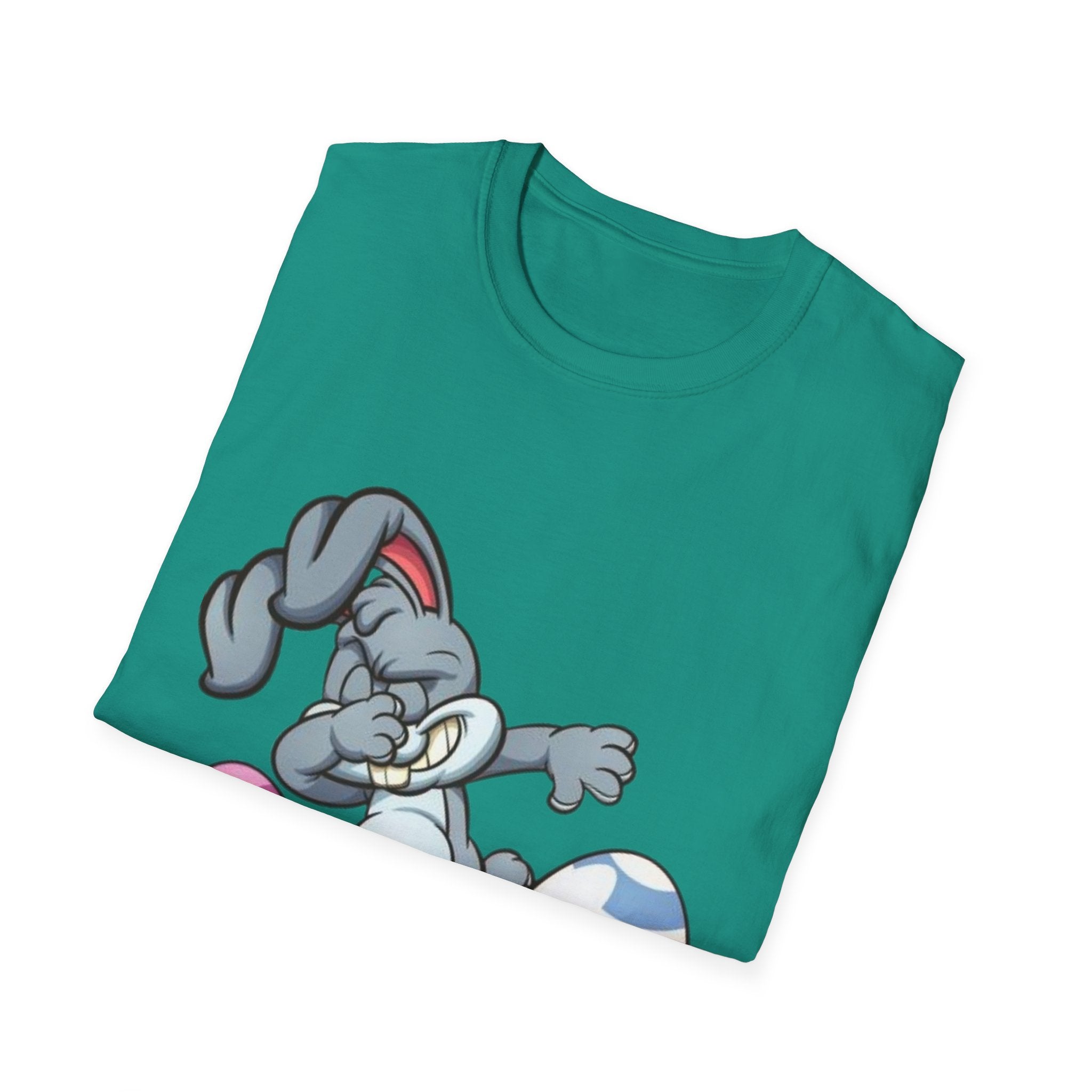 Dabbing Easter Bunny Unisex Softstyle T-Shirt