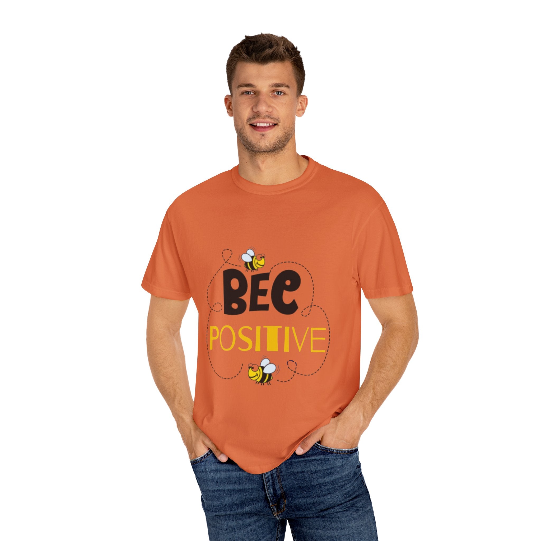 Bee Positive Unisex Garment-Dyed T-Shirt