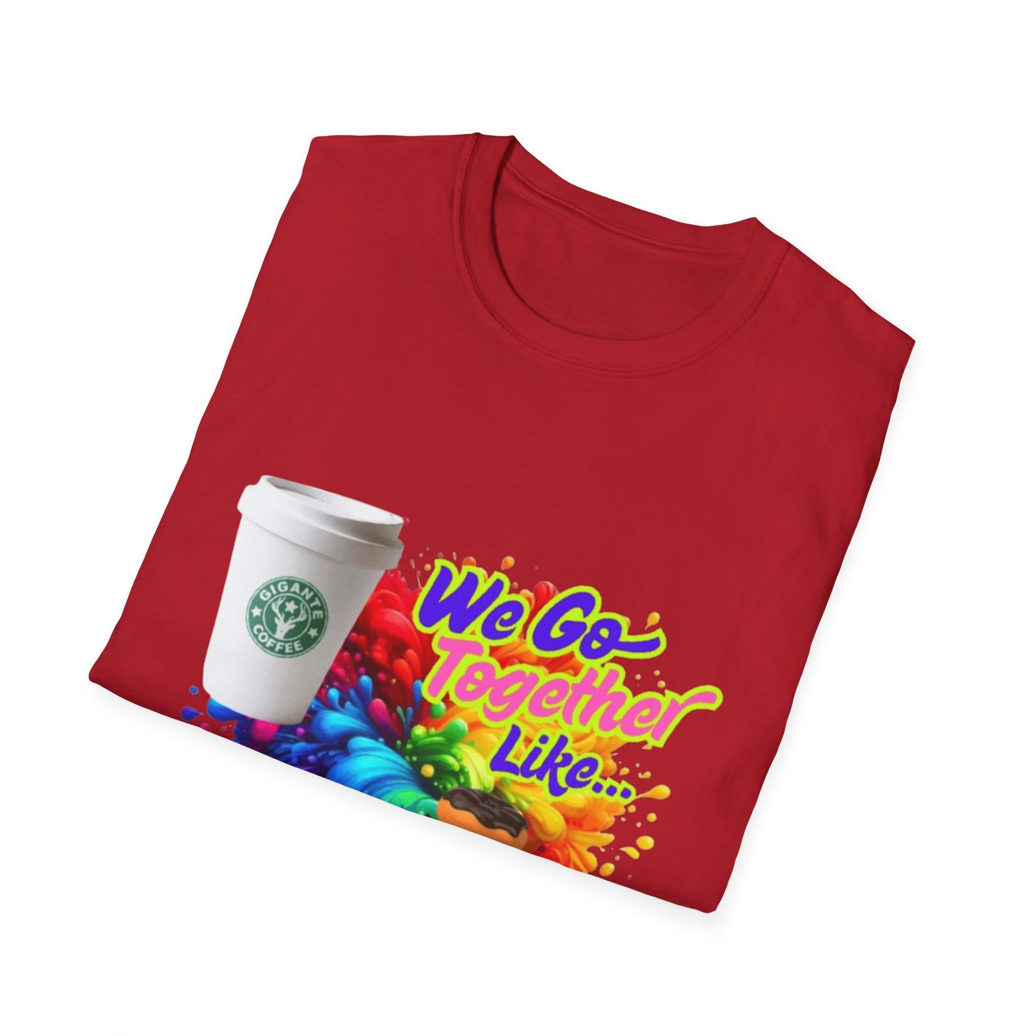 We Go Together Like Coffee & Donuts Unisex Softstyle T-Shirt