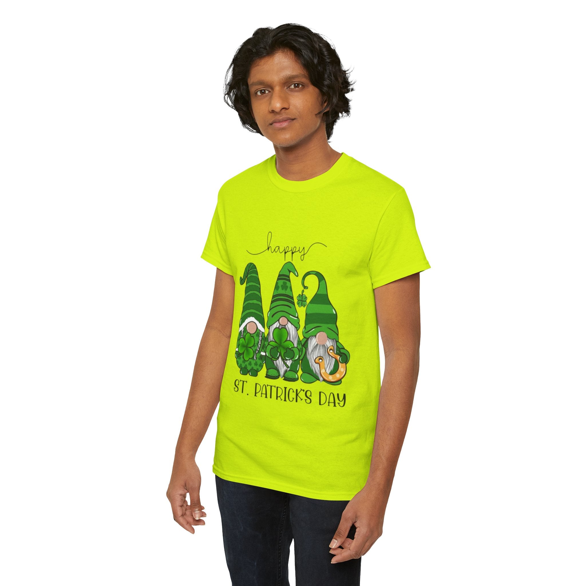 Happy St. Patrick’s Day Gnome Unisex Heavy Cotton T-Shirt