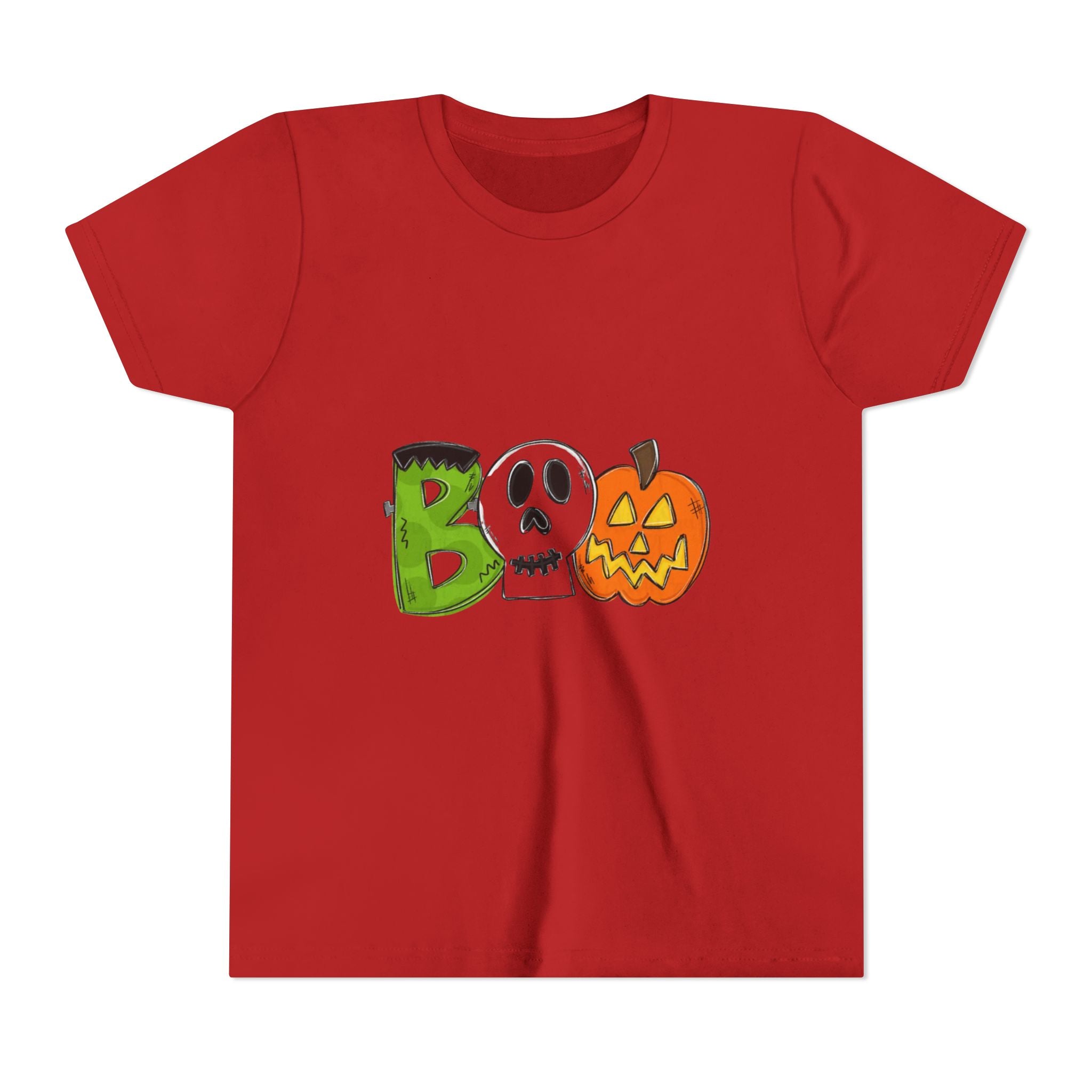 Halloween Boo Youth Short Sleeve T-Shirt