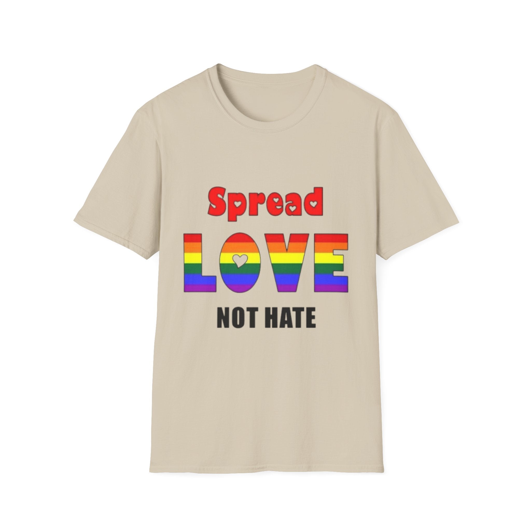 Spread Love Not Hate Unisex Softstyle T-Shirt