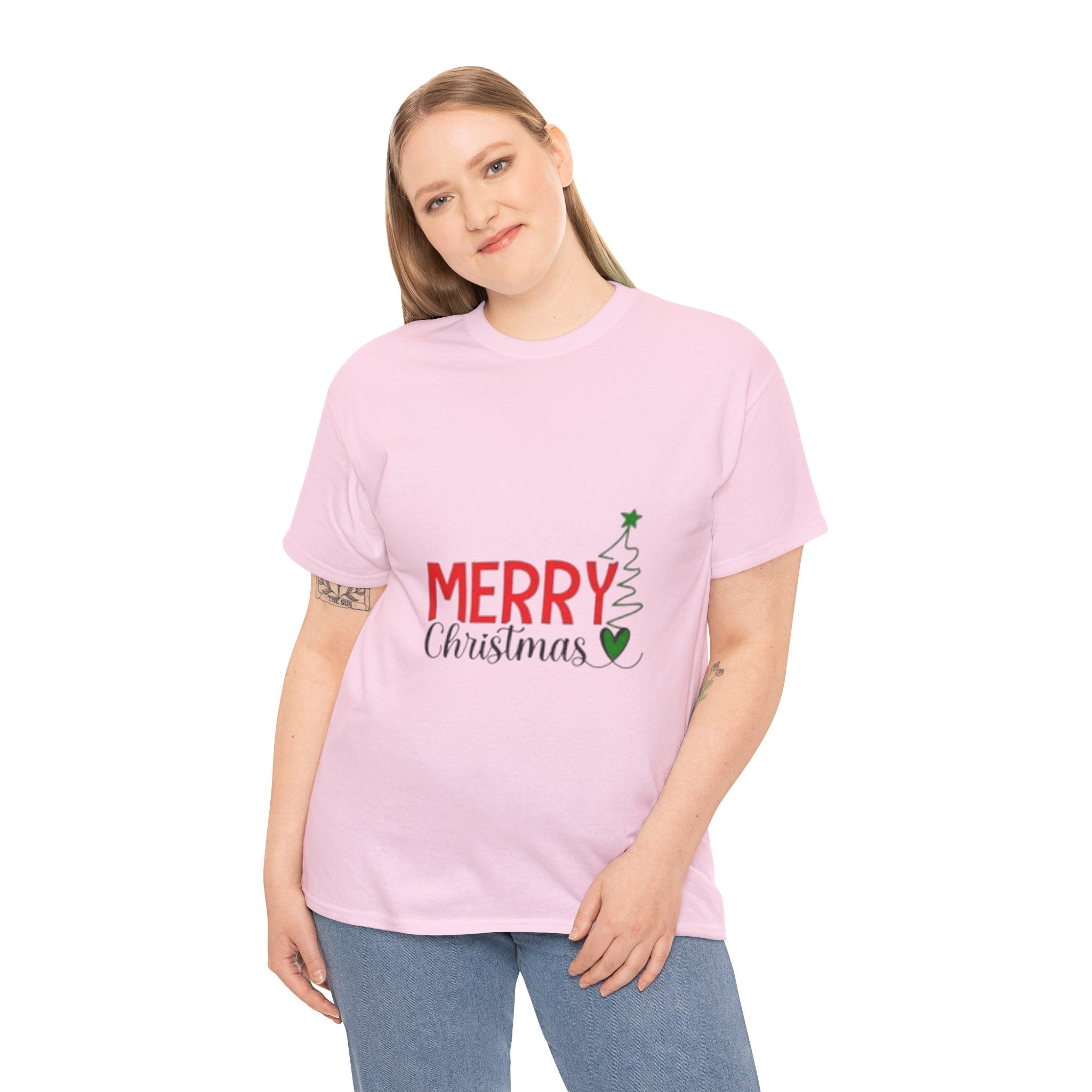 Merry Christmas Unisex Heavy Cotton T-Shirt
