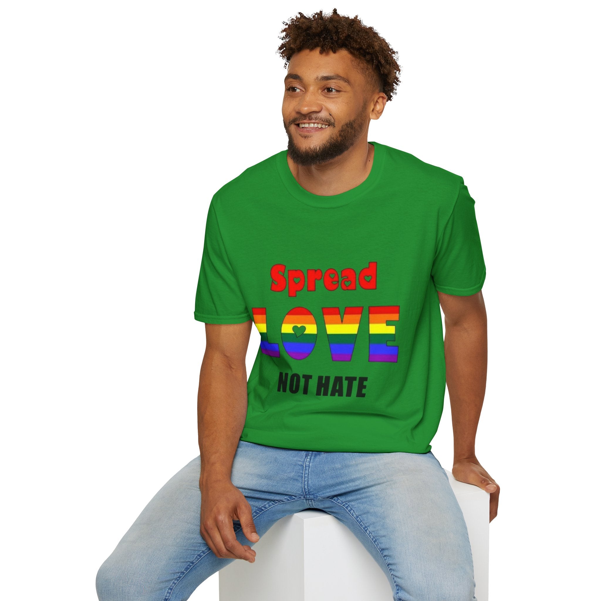 Spread Love Not Hate Unisex Softstyle T-Shirt
