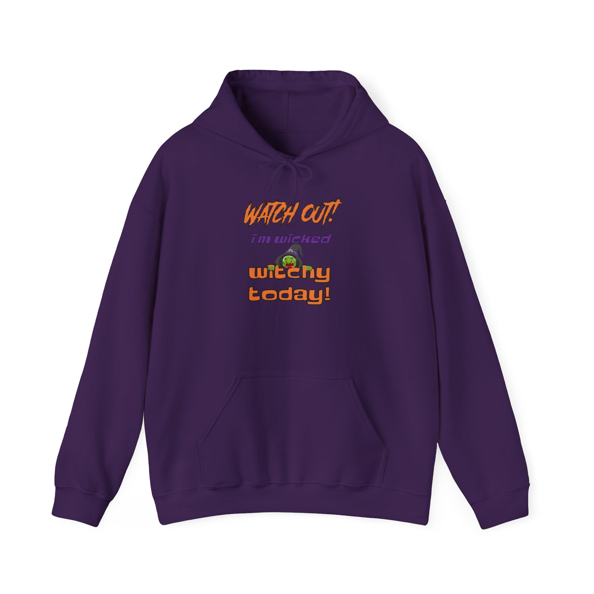 Watch Out I Am Wicked Witchy Today Unisex Heavy Blend Hooded Sweatshirt