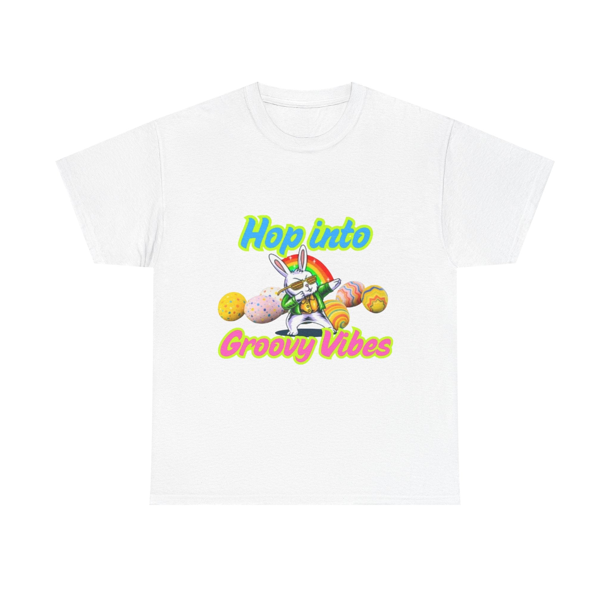 Hop Into Groovy Vibes Unisex Heavy Cotton T-Shirt