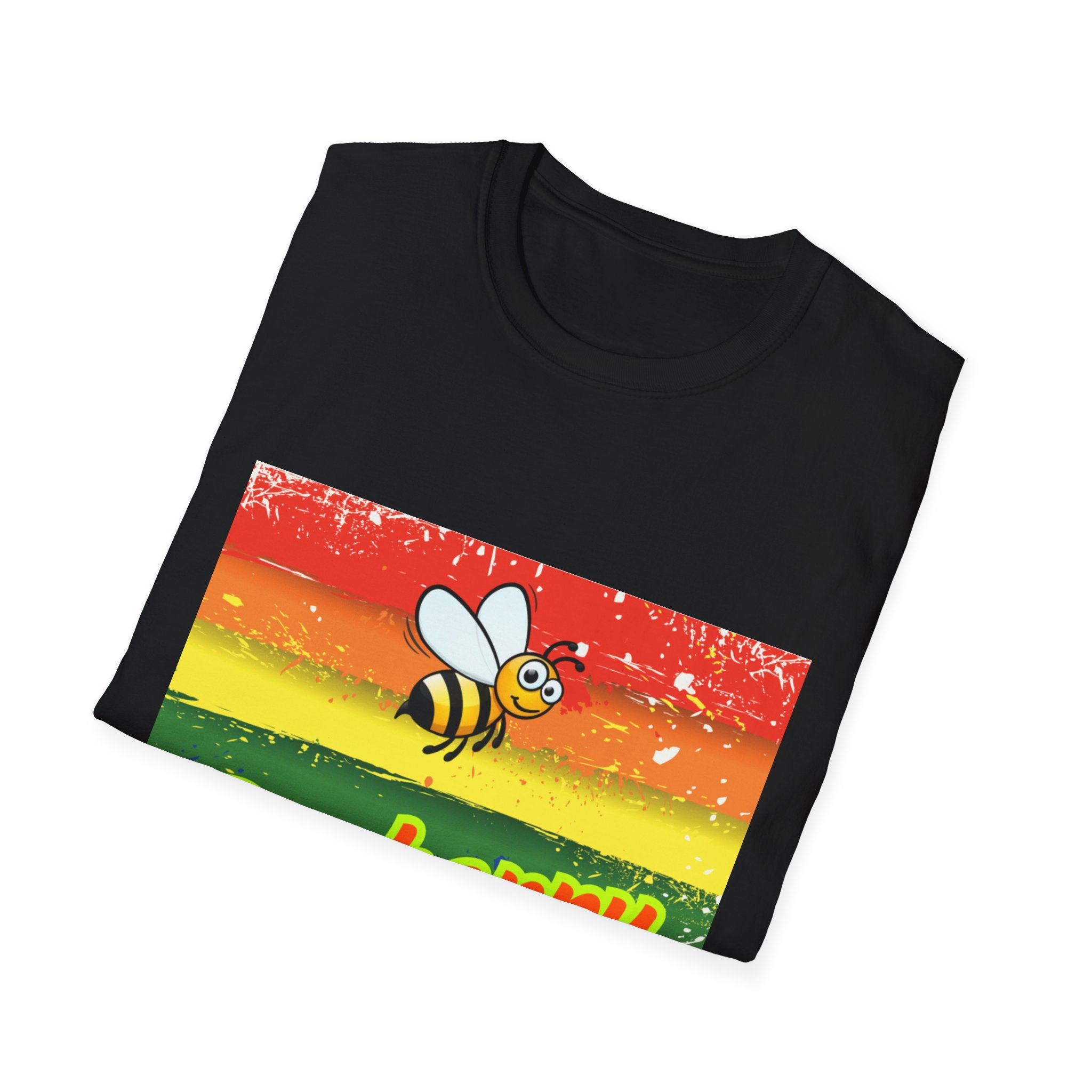Bee Happy Unisex Softstyle T-Shirt