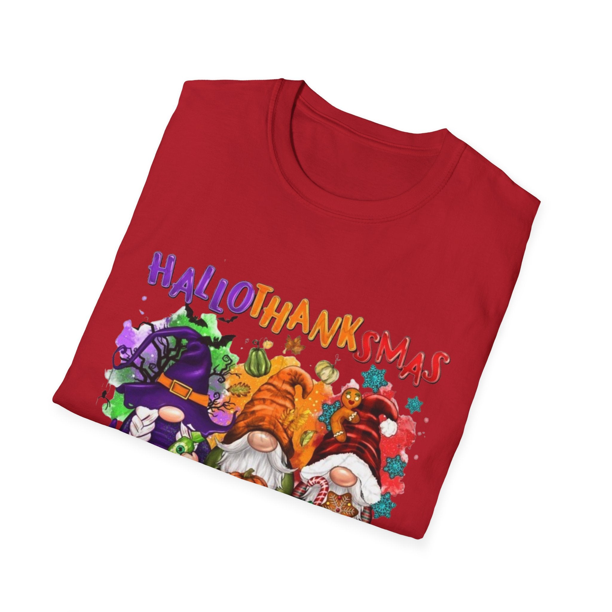 Happy Hallothanksmas Unisex Softstyle T-Shirt