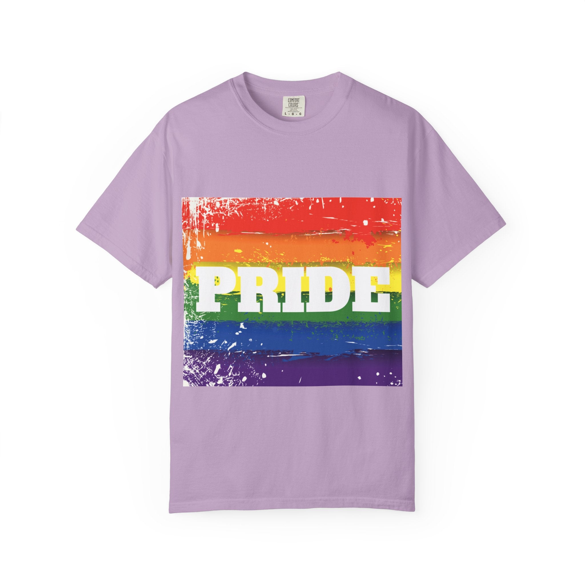 Pride Rainbow Unisex Garment-Dyed T-Shirt