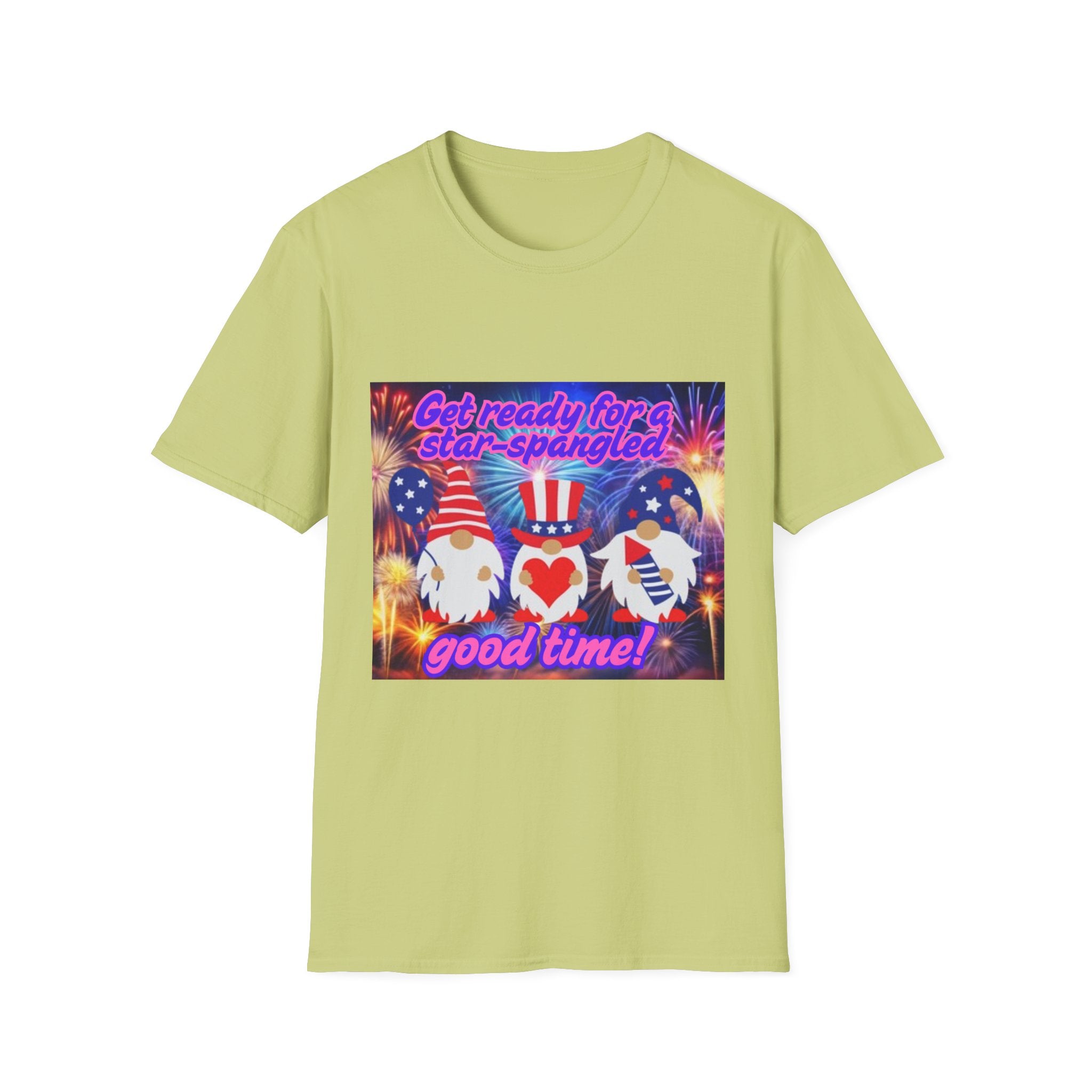 Get Ready For A Star-Spangled Good Time! Unisex Softstyle T-Shirt