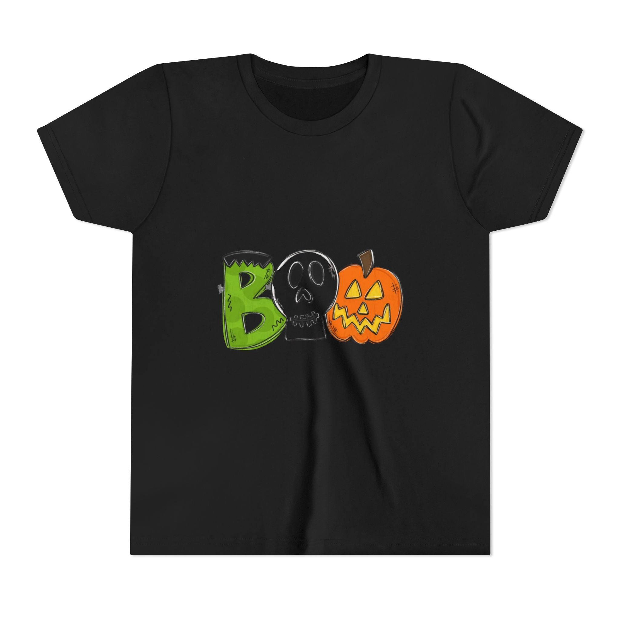 Halloween Boo Youth Short Sleeve T-Shirt