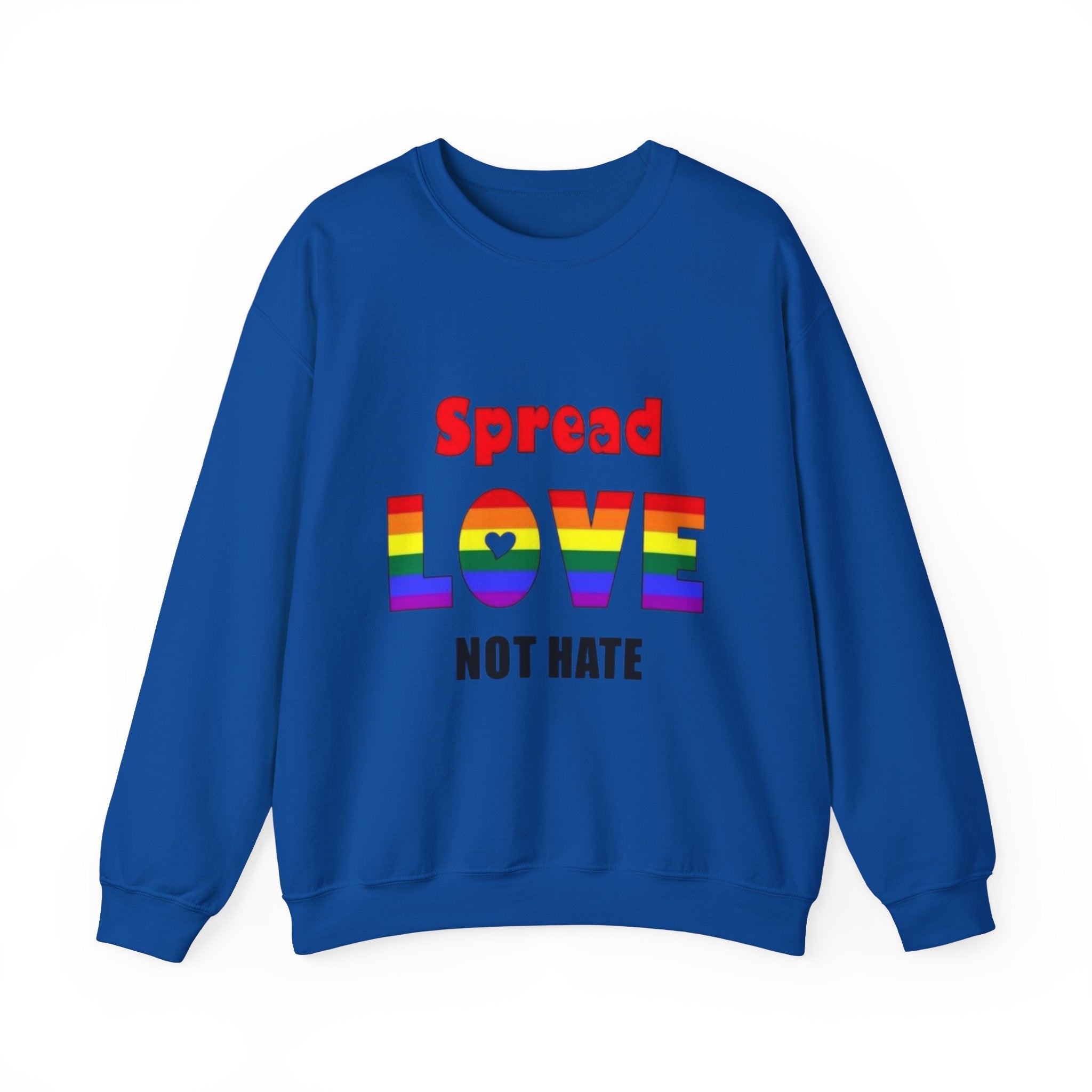 Spread Love Not Hate Unisex Crewneck Sweatshirt