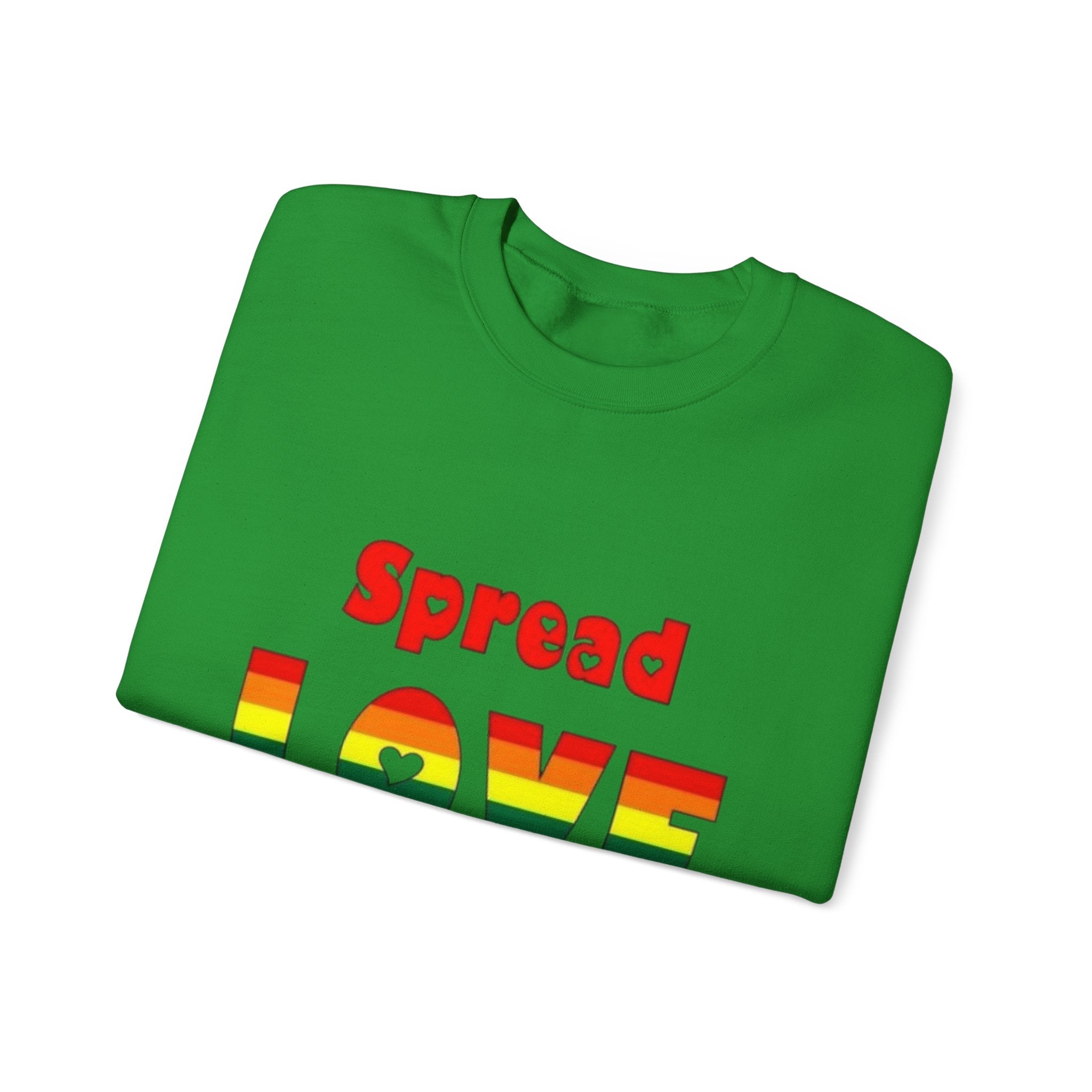 Spread Love Not Hate Unisex Crewneck Sweatshirt