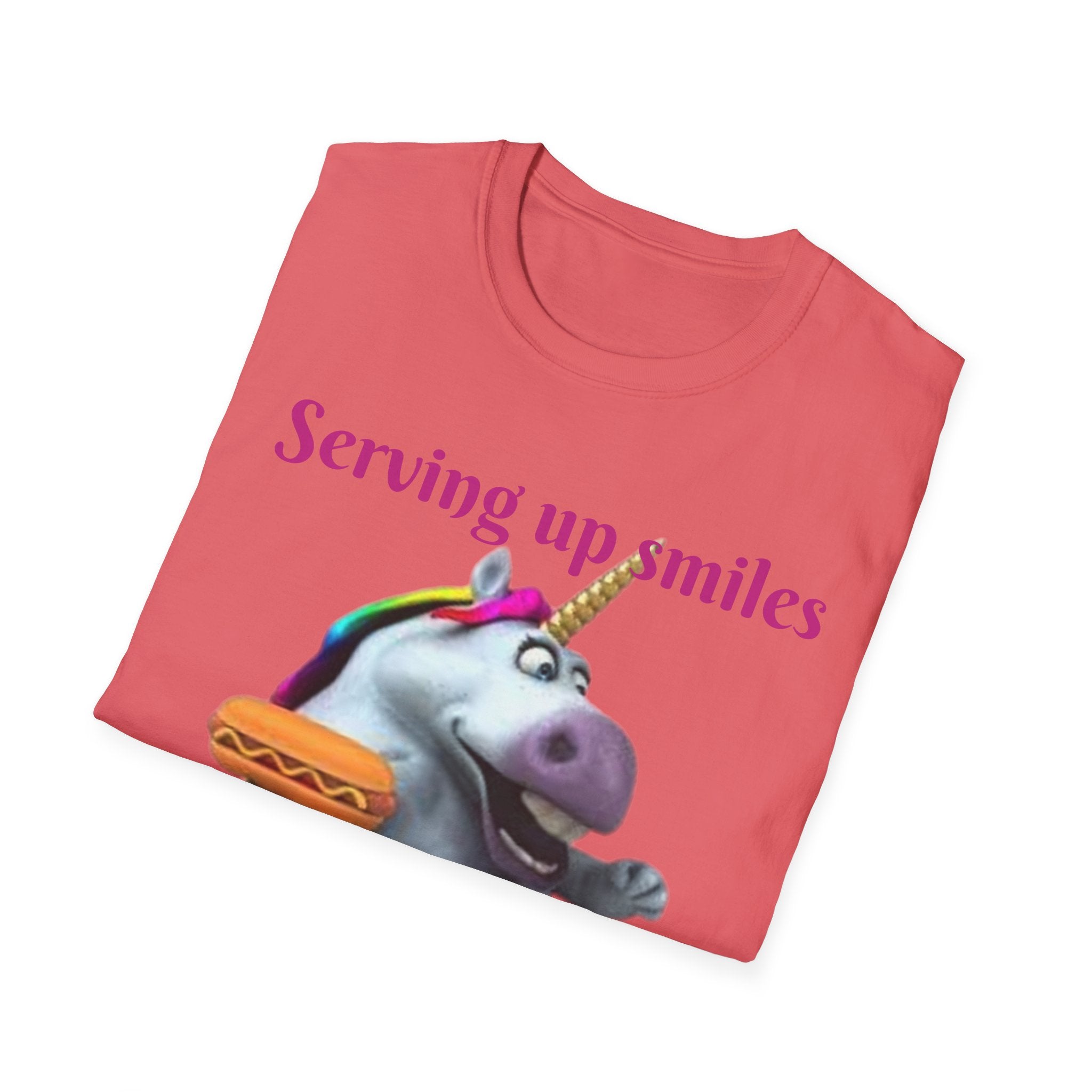 Serving Up Smiles And Tasty Treats Unicorn Unisex Softstyle T-Shirt