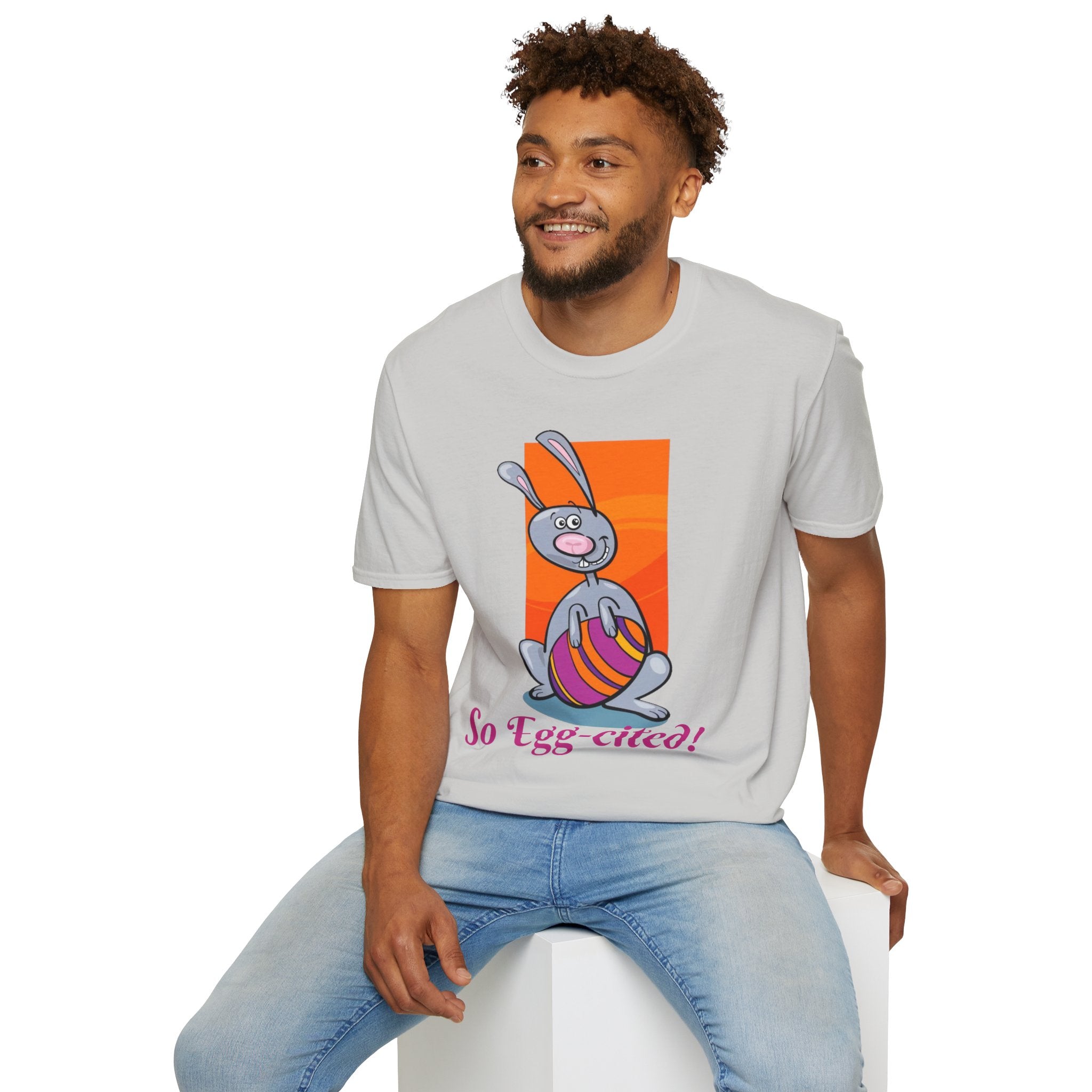So Egg-cited Bunny Unisex Softstyle T-Shirt